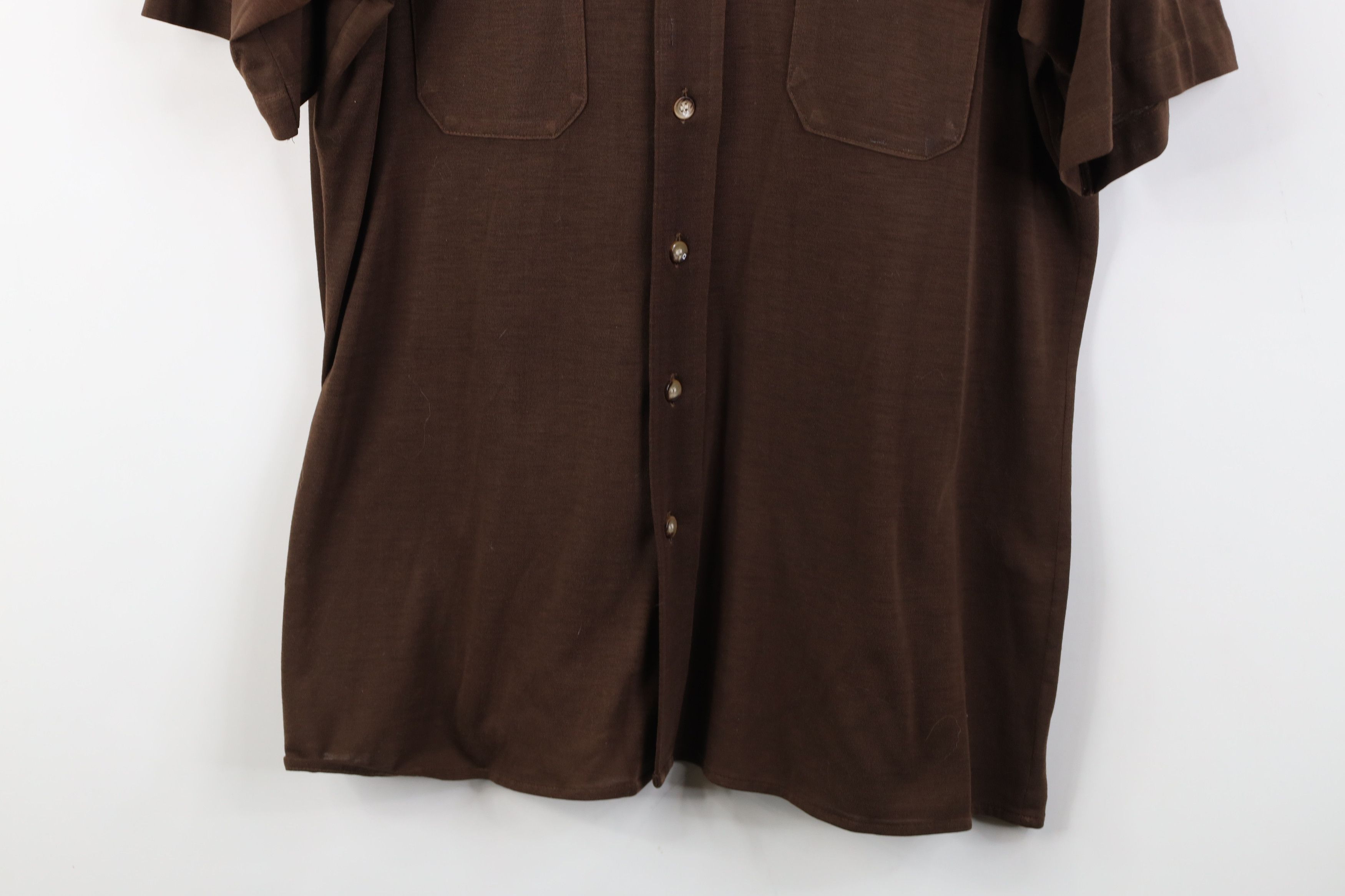Vintage Vintage 70s Streetwear Short Sleeve Collared Button Shirt Size US L / EU 52-54 / 3 - 3 Thumbnail