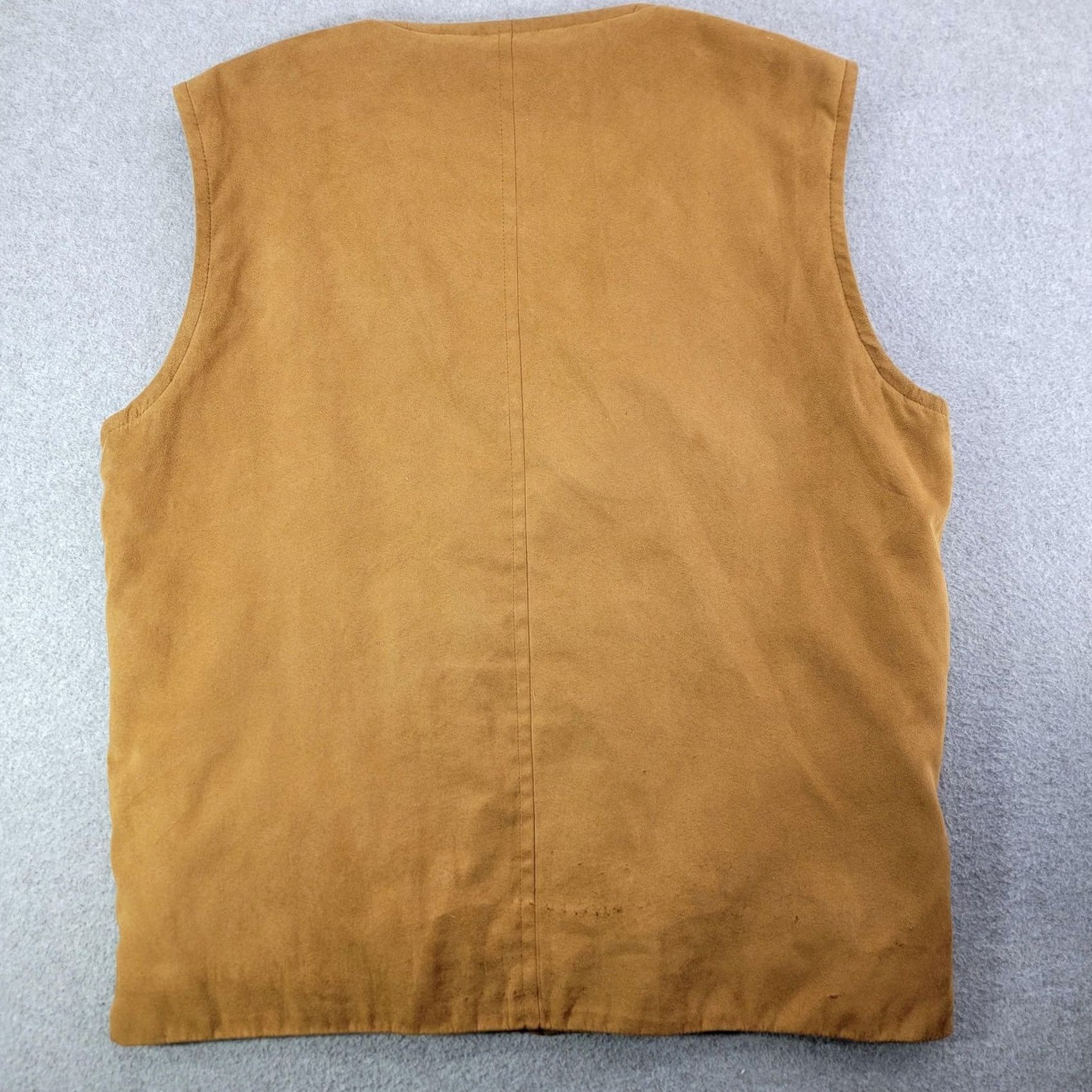 Vintage C.comberti Vest Mens XL Beige Microfiber Lined Full Zip Pockets Military Jacket (Short) Mens Size US XL / EU 56 / 4 - 4 Thumbnail