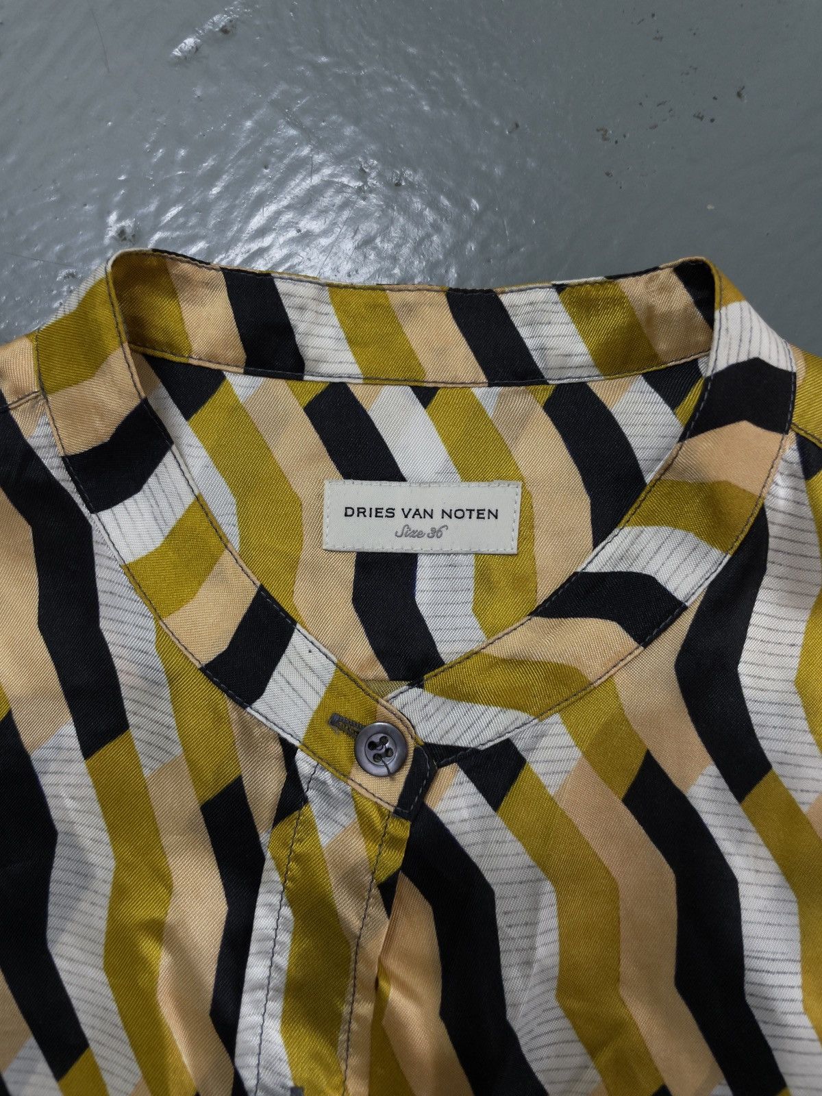 Designer AW20 DRIESVANNOTEN “Marielena Andre” Pattern Button Up Shirt Size US M / EU 48-50 / 2 - 2 Thumbnail