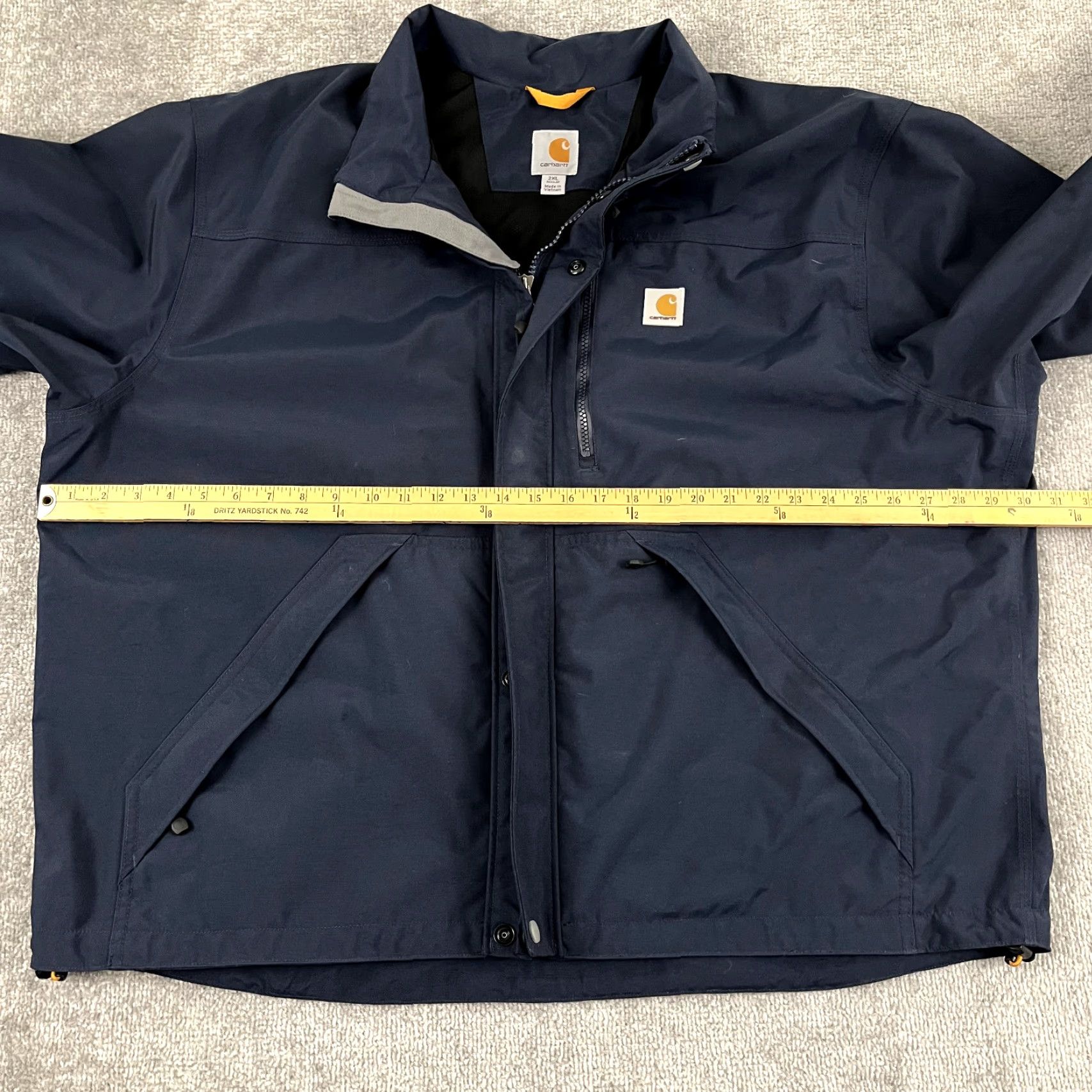Carhartt Carhartt Jacket Mens 2XL Blue Shoreline Storm Defender Rain Workwear Size US XXL / EU 58 / 5 - 7 Thumbnail