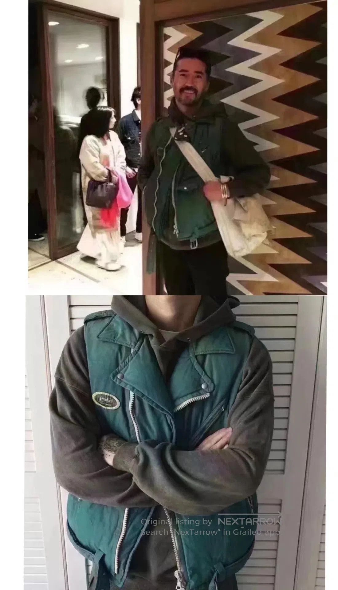 Visvim Green Quilted Moto Vest Size S. Size US S / EU 44-46 / 1 - 9 Thumbnail