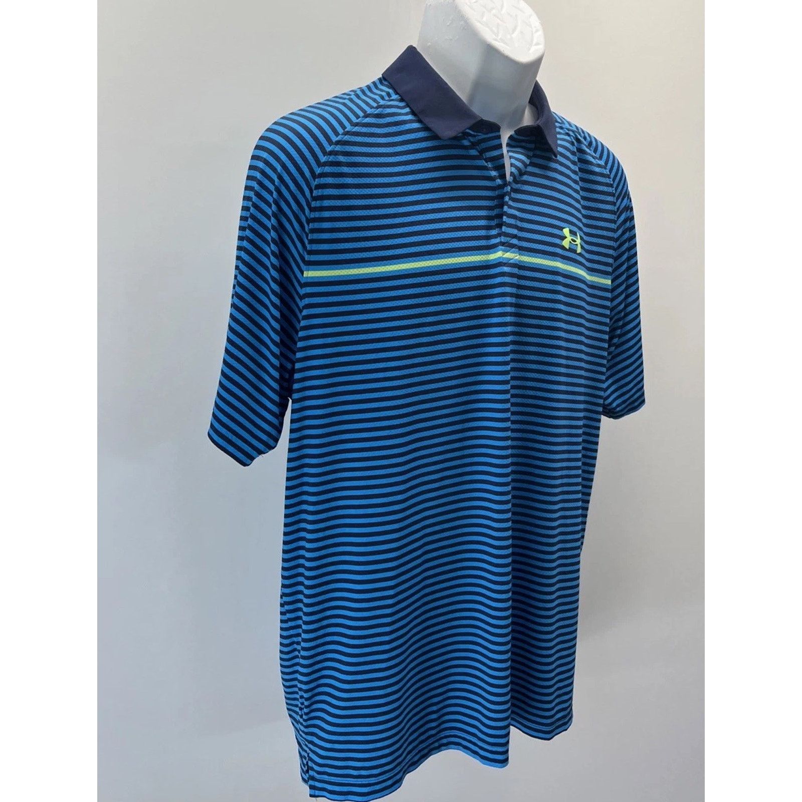 Under Armour Under Armour Men's UA Iso-Chill Striped Polo Large Size US L / EU 52-54 / 3 - 2 Thumbnail
