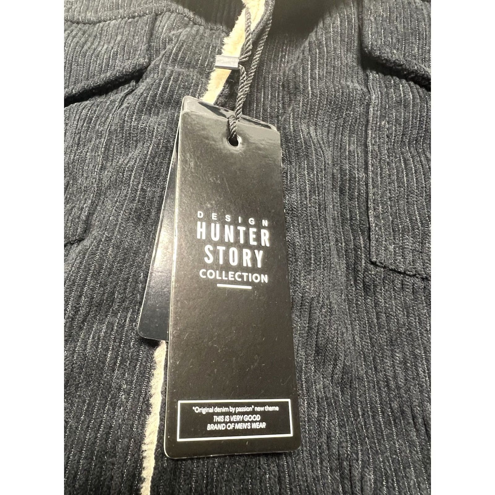 Hunter Hunter Story Sherpa Lined Corduroy Jacket Black Women 2XL Trucker Size XXL / US 16-18 / IT 52-54 - 3 Thumbnail