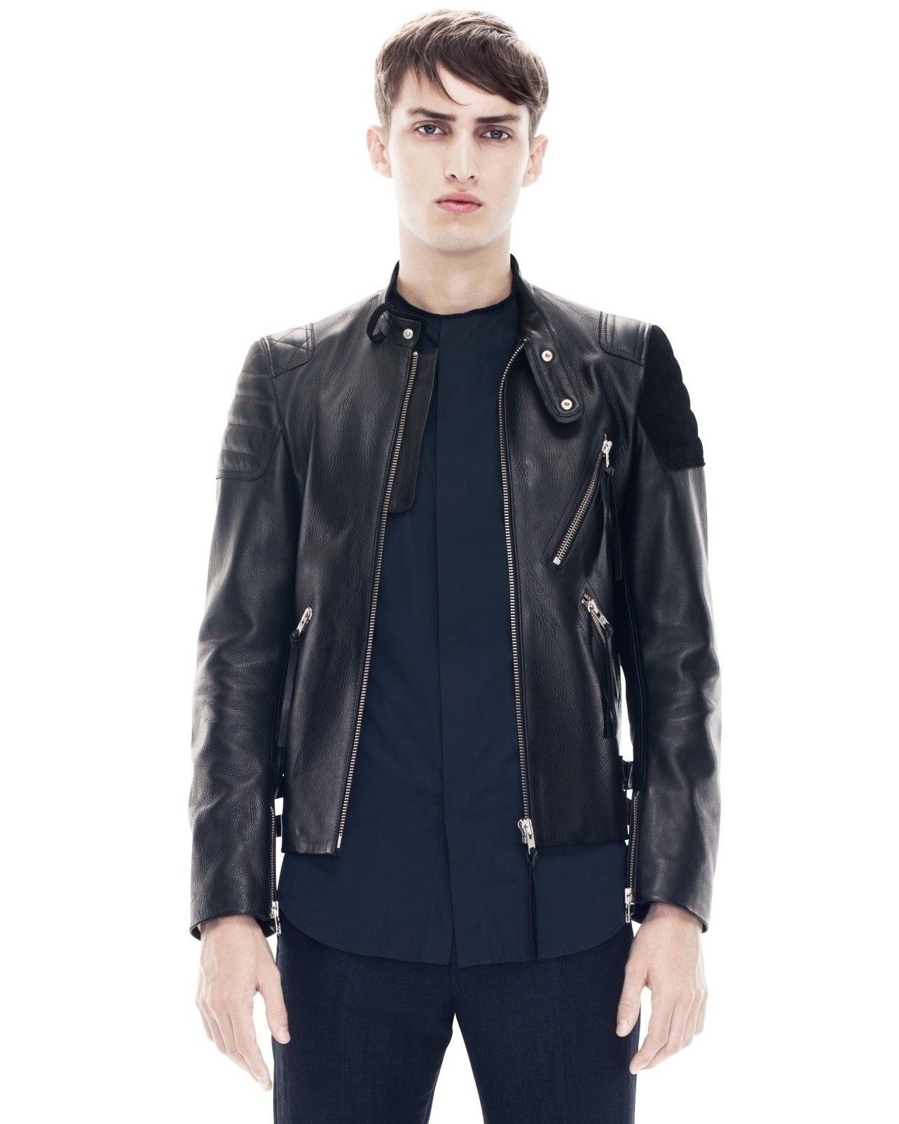 Acne Studios Acne Studios Oliver Leather Jacket Black Size 48 Size US M / EU 48-50 / 2 - 14 Thumbnail