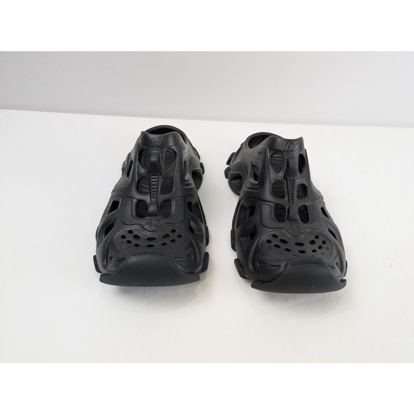 Balenciaga o1rshd1 HD Mule Sandal Slipper in Black Size US 12 / EU 45 - 11 Thumbnail