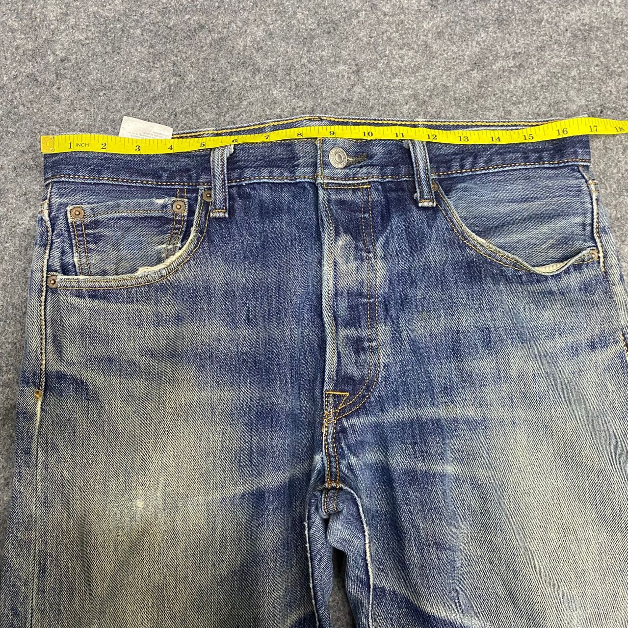 Levi's Vintage Levis 501 Distressed Denim Kurt Cobain Style Size US 34 / EU 50 - 3 Thumbnail