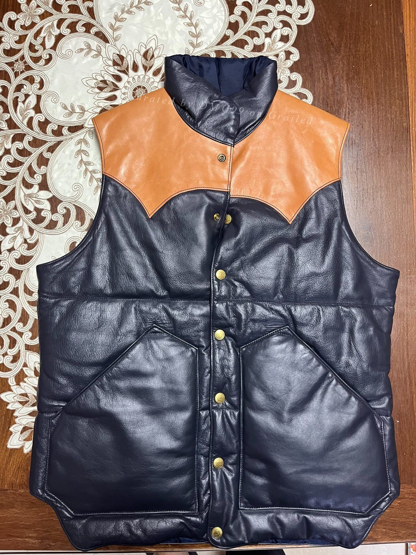 Rainbow Country Rainbow Country Colorblock Leather Vest Size US M / EU 48-50 / 2 - 1 Thumbnail