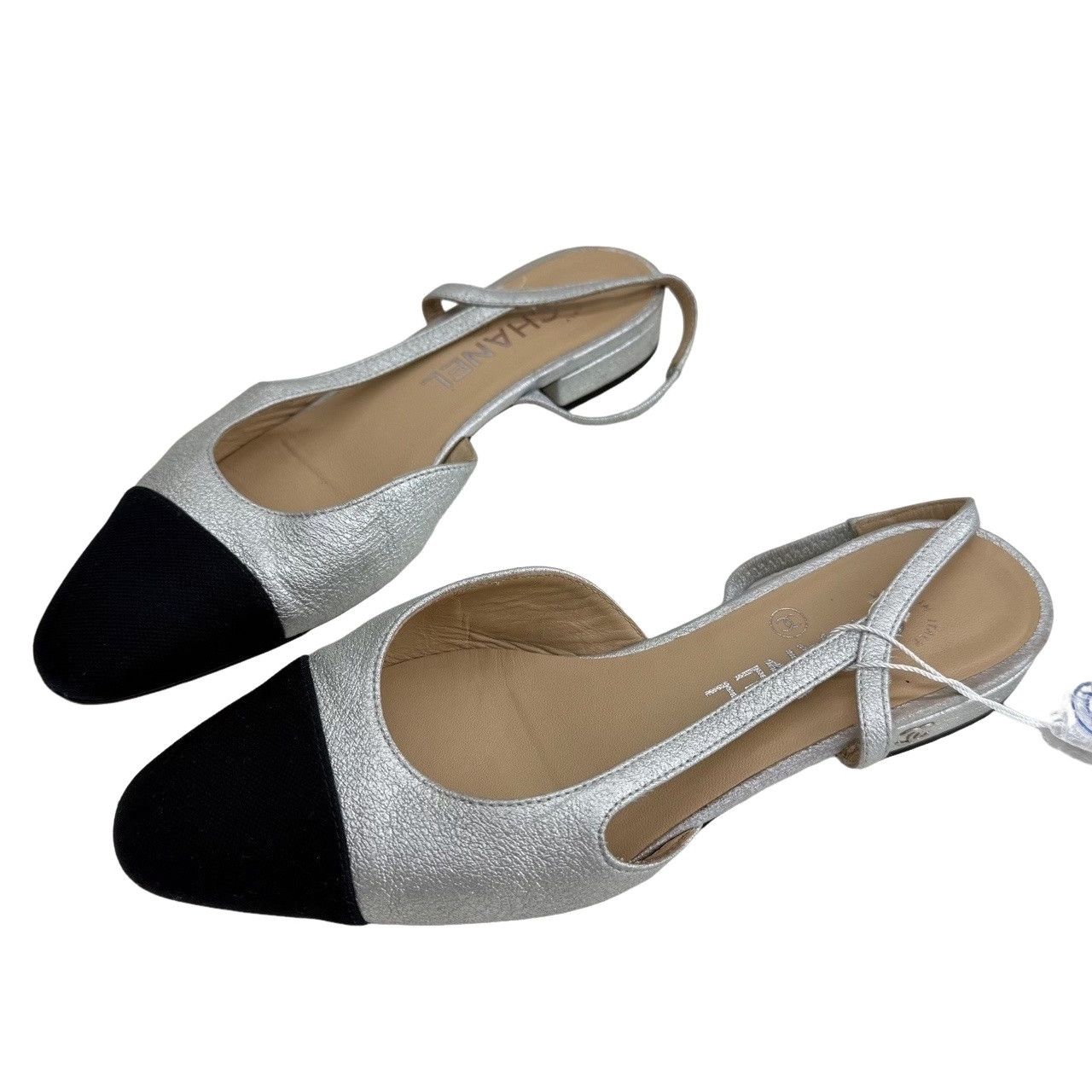 Chanel Chanel Metallic Slingback Flats Size 36 Size US 6 / IT 36 - 1 Thumbnail