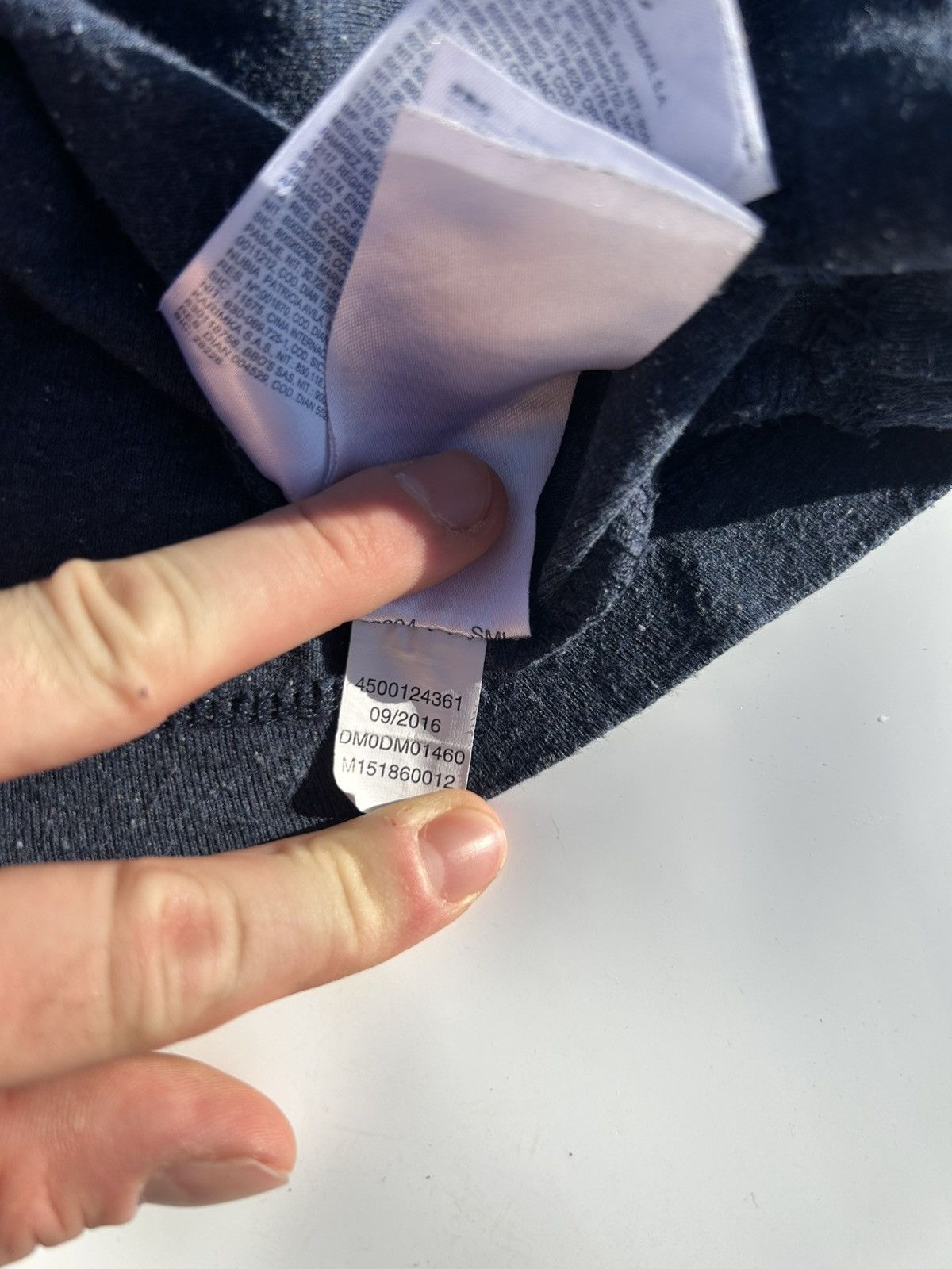 Tommy Hilfiger Hilfiger Denim Basics Sweatshirt Navy Lint Like Texture Size US XL / EU 56 / 4 - 16 Thumbnail