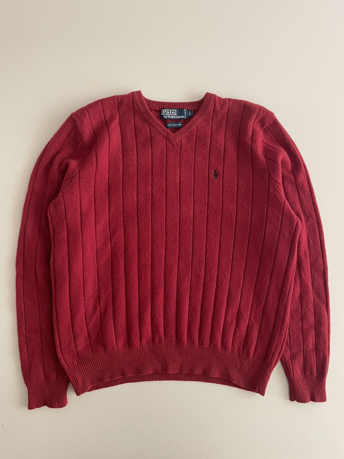 Polo Ralph Lauren Polo Ralph Lauren Lamb Wool Knitwear Size US L / EU 52-54 / 3 - 1 Thumbnail