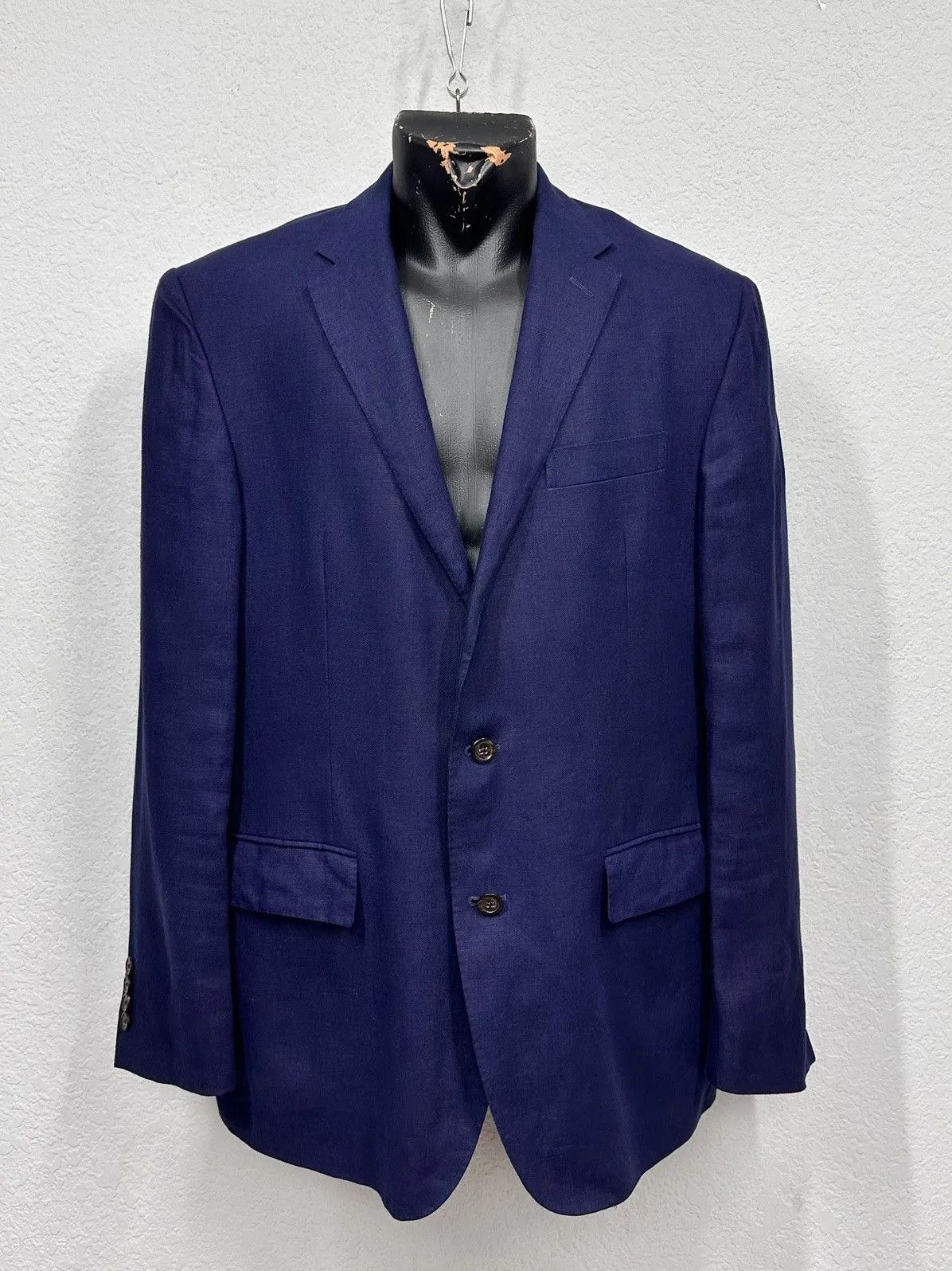 Ralph Lauren Polo Ralph Lauren Linen Blazer RRL Jacket Purple Lable Size US L / EU 52-54 / 3 - 1 Thumbnail