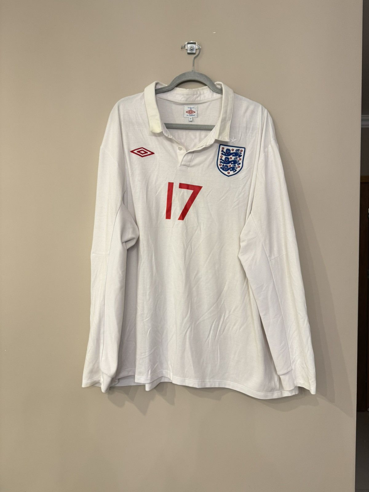 Umbro Umbro David Beckham England jersey World Cup 2010 Qualifier Size US XXL / EU 58 / 5 - 4 Thumbnail