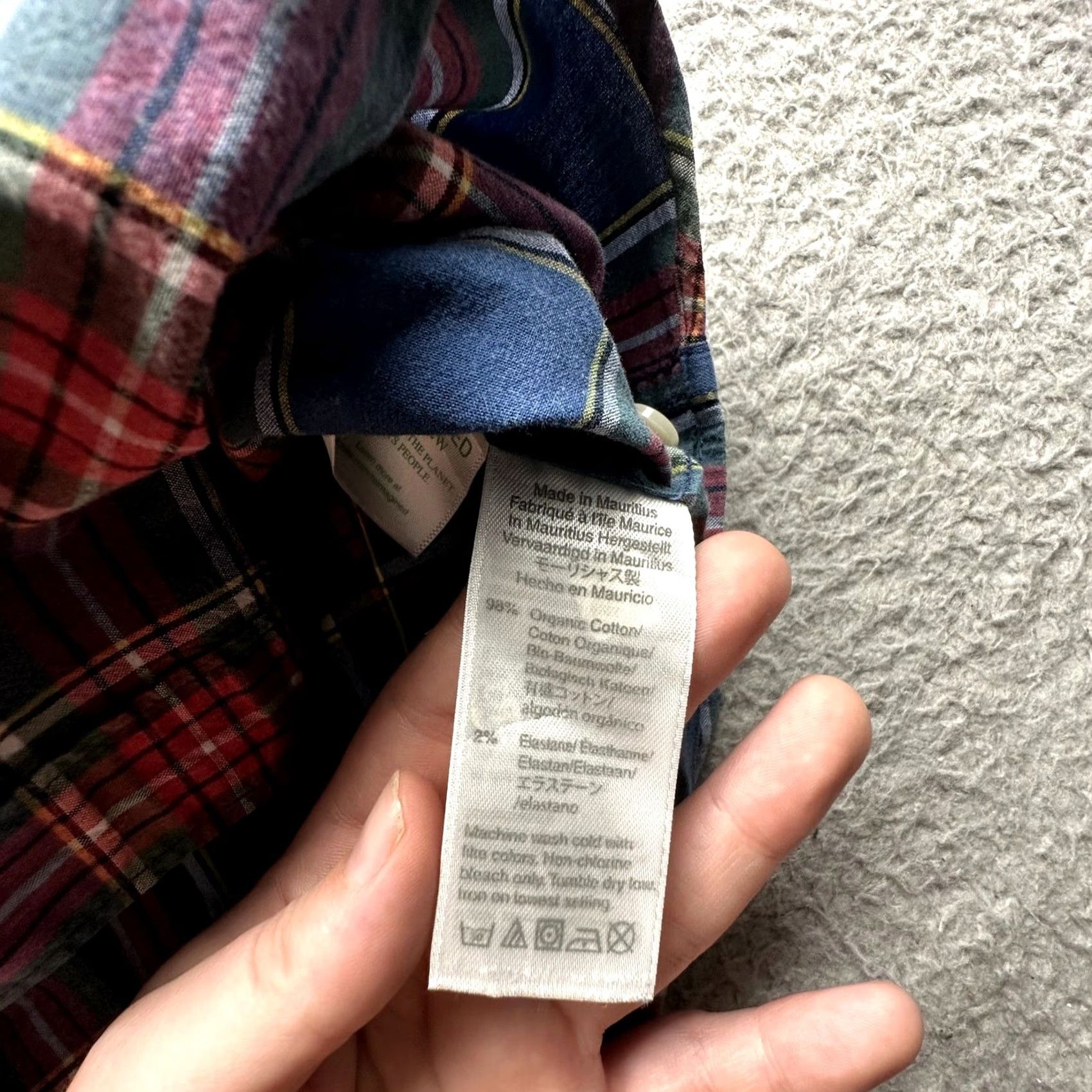 J.Crew J.CREW Shirt Mens Medium Long Sleeve Plaid Button-Down Pocket Cotton Secret Wash Stretch Red Blue Size US M / EU 48-50 / 2 - 7 Thumbnail