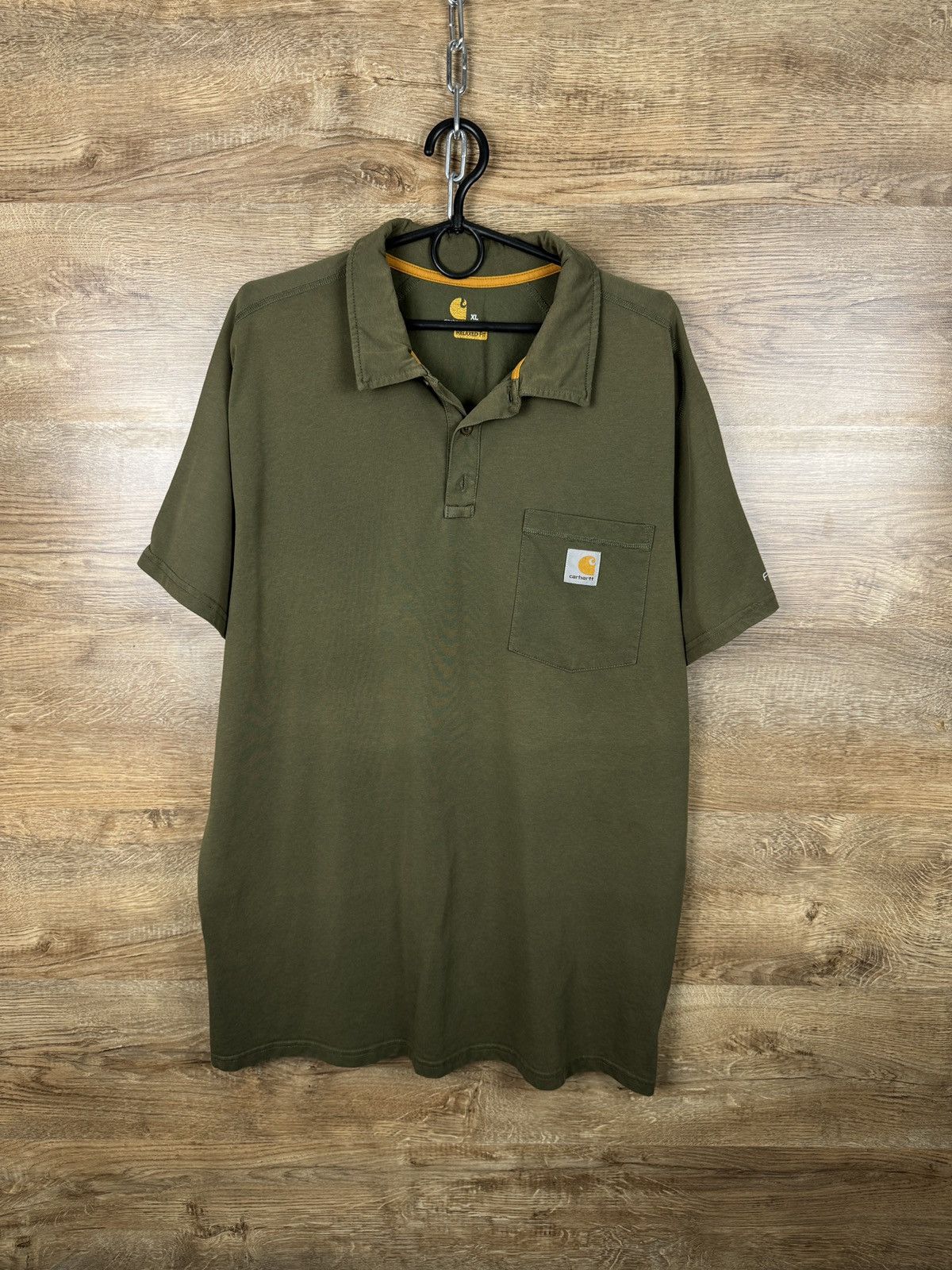 Carhartt Mens Vintage Carhartt Wip polos T-shirt tee distressed Size US XL / EU 56 / 4 - 1 Thumbnail