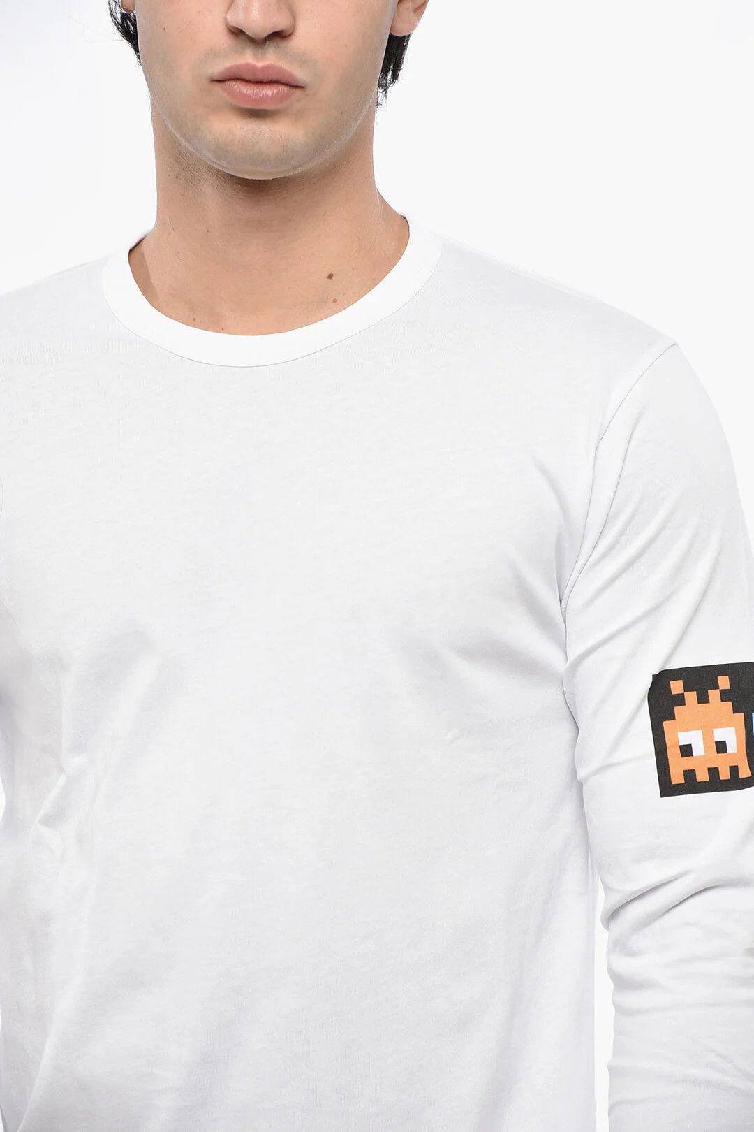 Comme des Garcons og1mm0426 Long Sleeved Crewneck T-Shirt in White Size US S / EU 44-46 / 1 - 3 Thumbnail