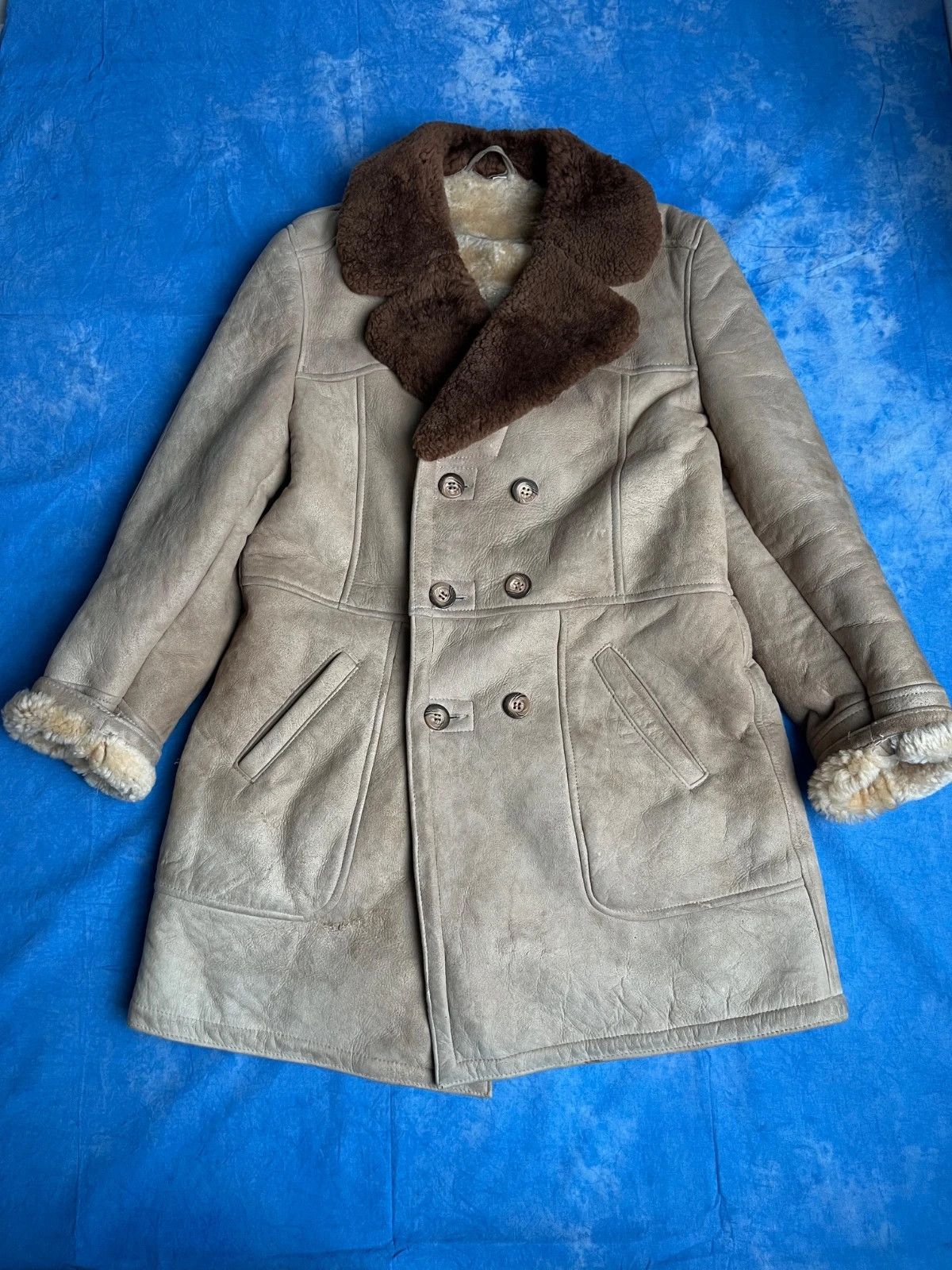 Vintage Vintage 80s Real Leather Sheep Skin Coat Size US M / EU 48-50 / 2 - 1 Thumbnail
