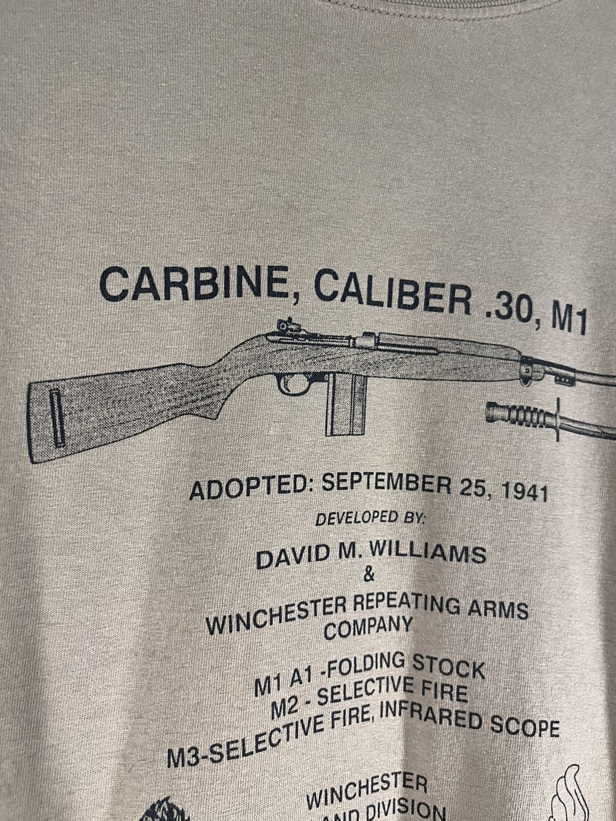 Vintage × Winchester M1 carbine tee Size US XXL / EU 58 / 5 - 2 Thumbnail
