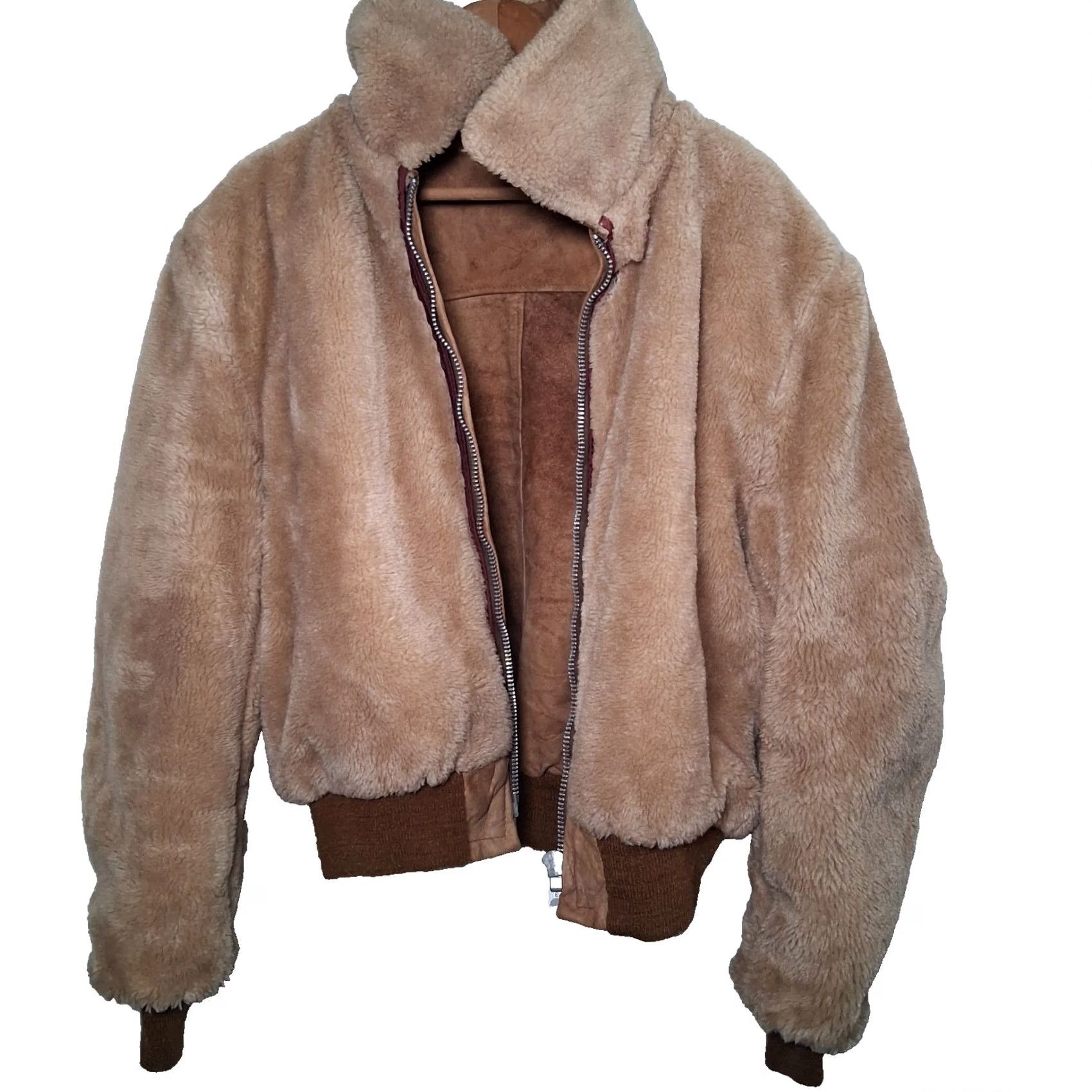 Schott VINTAGE Schott Rancher Jacket Men 42 Suede Leather Sherpa Lined Western read Size US XS / EU 42 / 0 - 3 Thumbnail