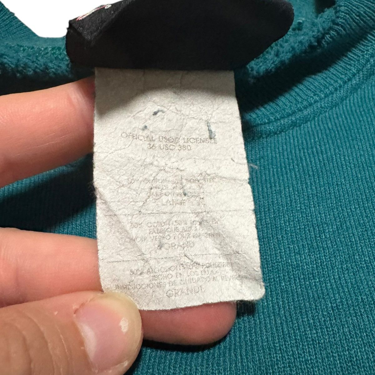 Hanes Vintage Hanes Turquoise Sweatshirt Men's Oversized Medium Size US M / EU 48-50 / 2 - 4 Thumbnail