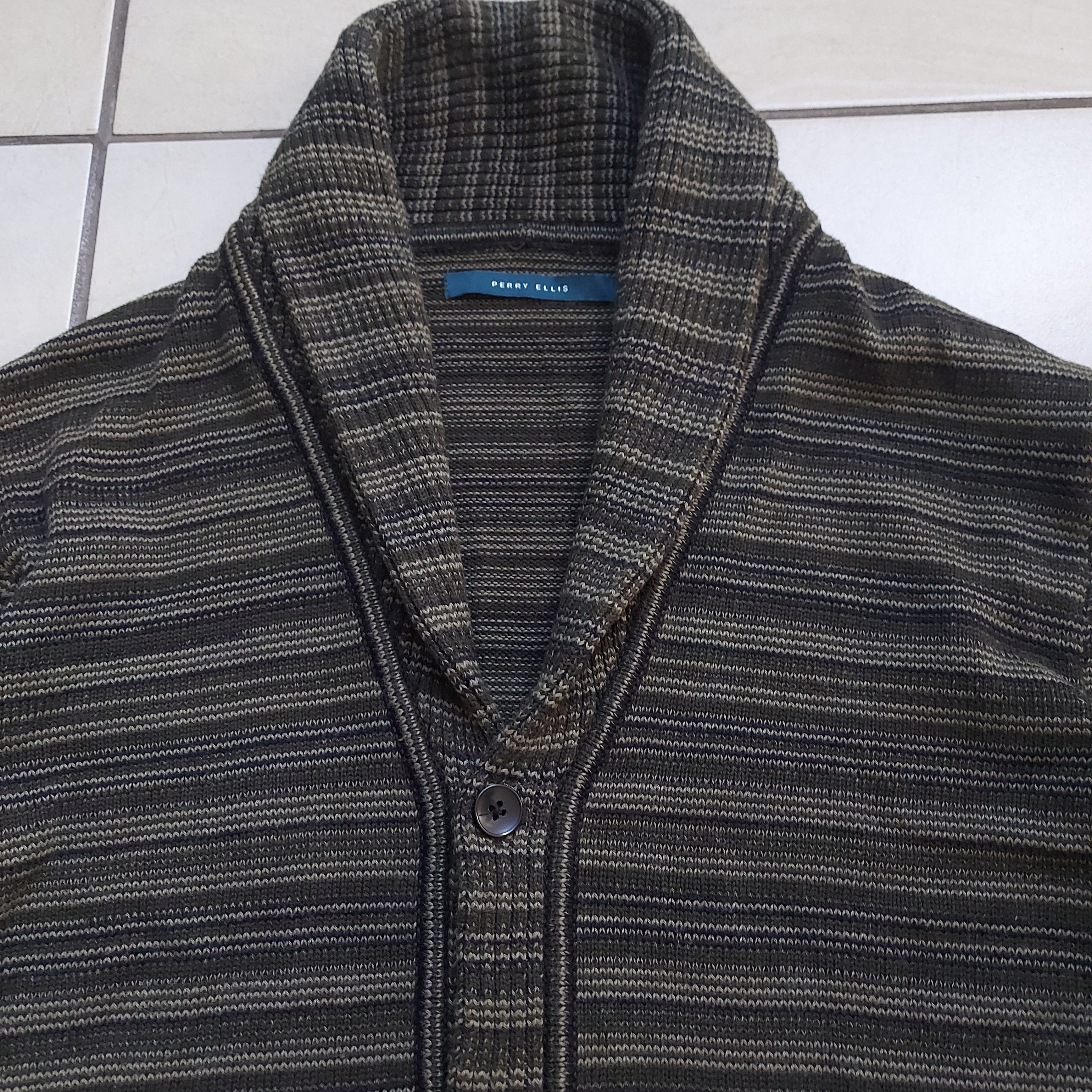 Perry Ellis Perry Ellis knitted cardigan sweater Size US L / EU 52-54 / 3 - 1 Thumbnail