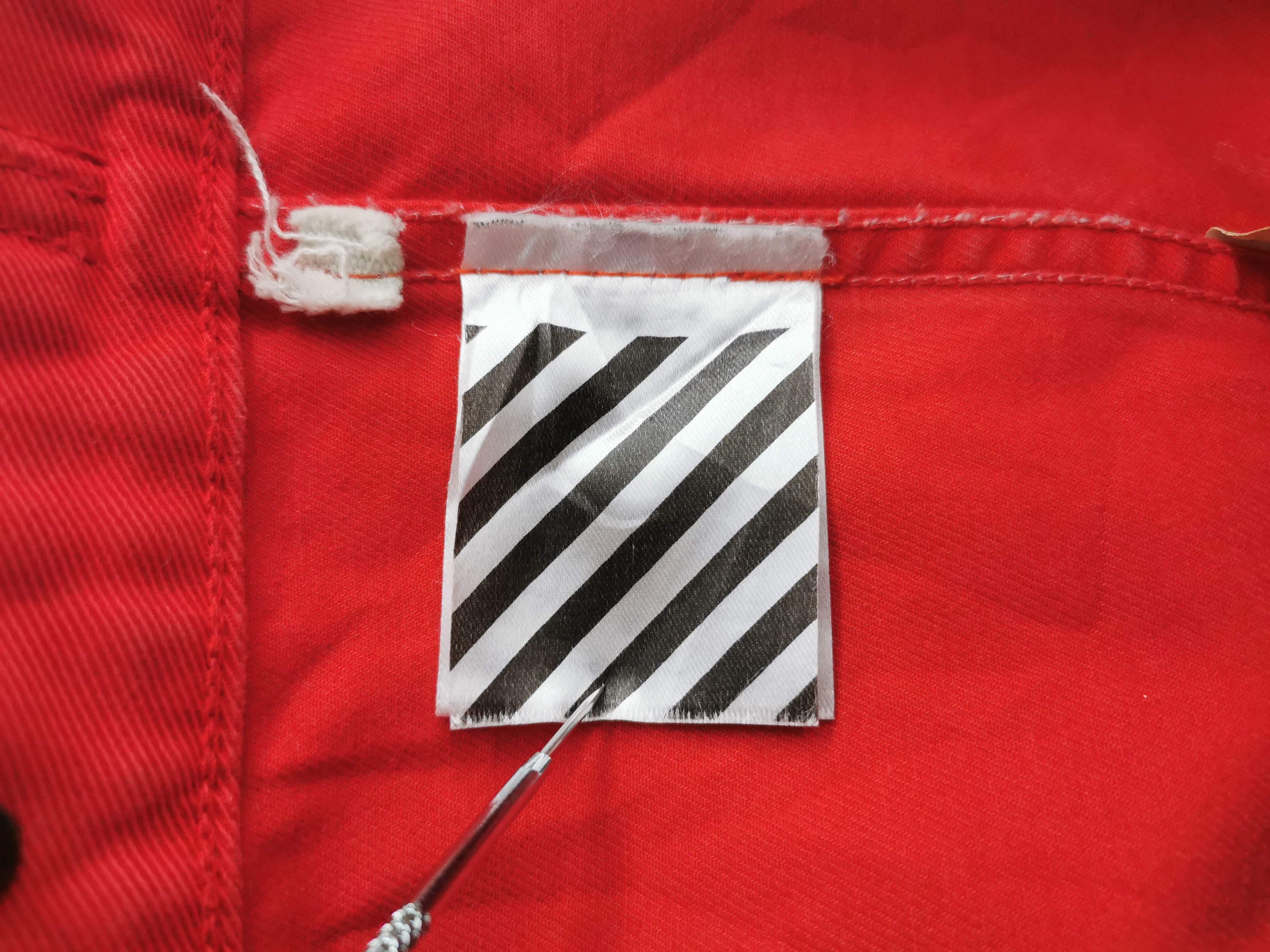 Off-White Off White X Virgil Asloh "The End 2017" Red Denim Jacket Size US M / EU 48-50 / 2 - 7 Thumbnail
