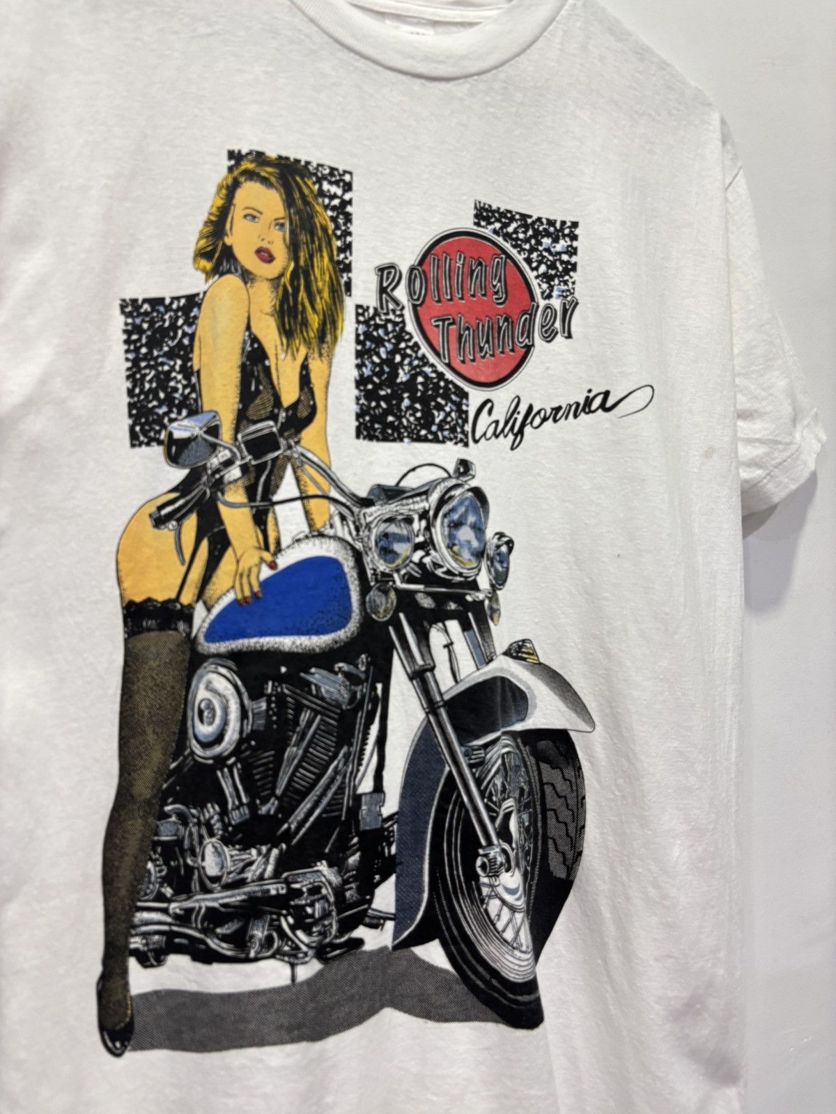 Vintage Vintage Rolling Thunder Tshirt Size US M / EU 48-50 / 2 - 2 Thumbnail