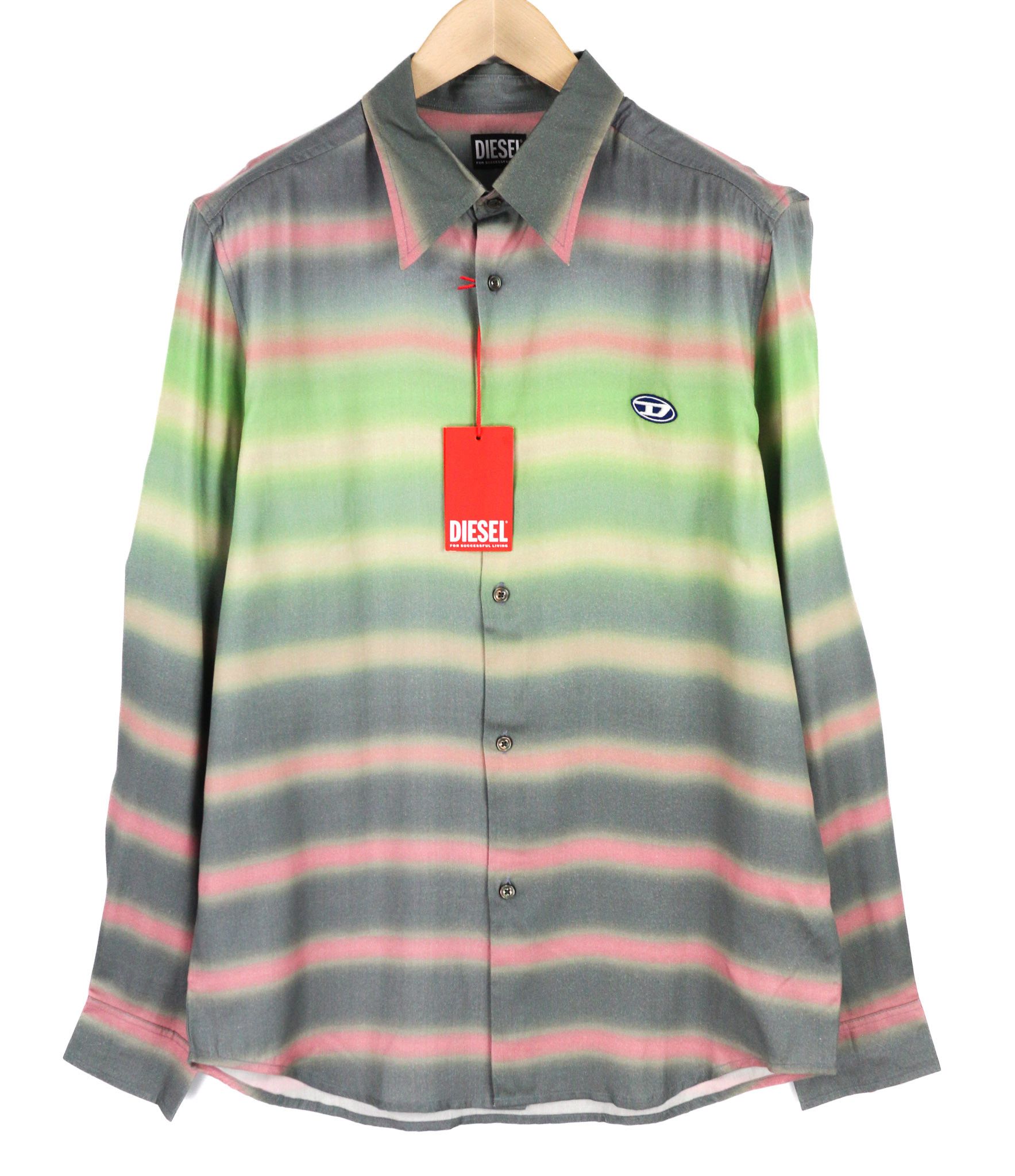 S-TUCKER-STRIPE L Patterned Buttoned 40498