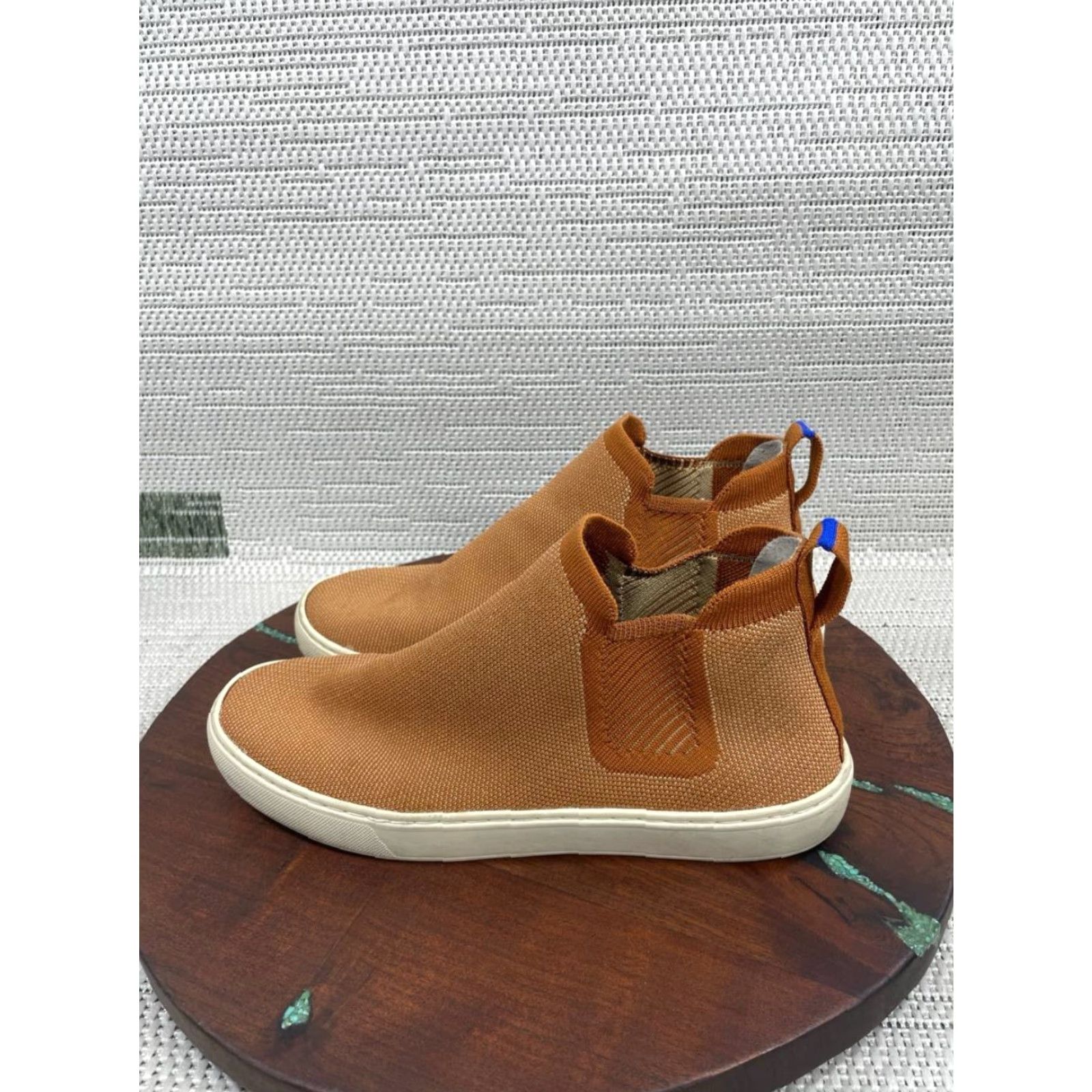 Rothy's Rothy’s Chelsea Boots Womens Size 10 US Knit Ankle Pull On Round Toe Flat Heel Brown Size US 8 / IT 38 - 5 Thumbnail