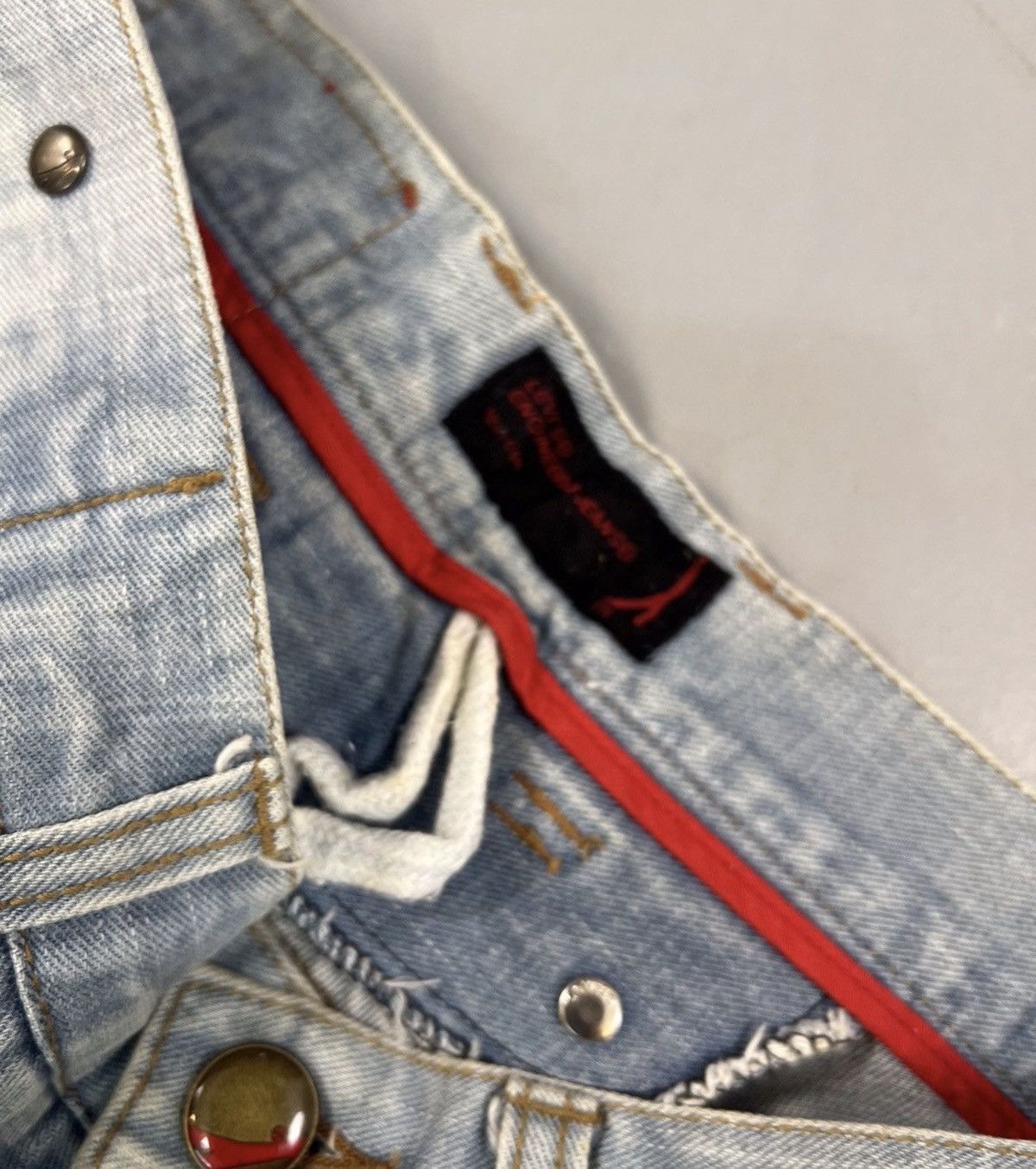 Levi's Vintage Levi’s engineer jeans denim buckle belt Size US 31 - 6 Thumbnail