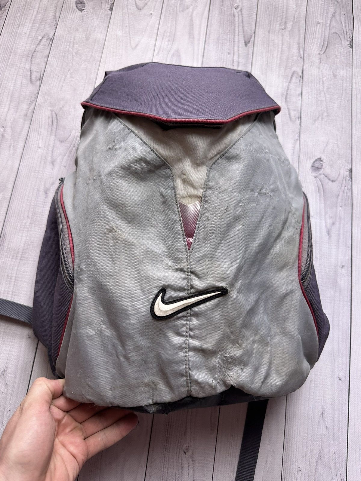 Vintage Vintage Nike bag back logo swoosh distressed Size ONE SIZE - 4 Thumbnail