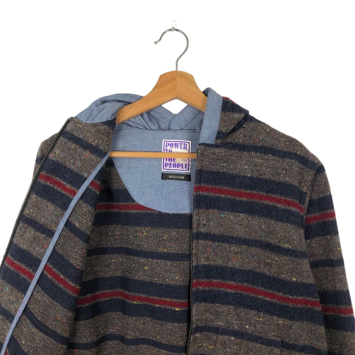 Issey Miyake VINTAGE STRIPED HOODIE PTTP JAPAN ISSEY MIYAKE DESIGN Size US M / EU 48-50 / 2 - 10 Thumbnail