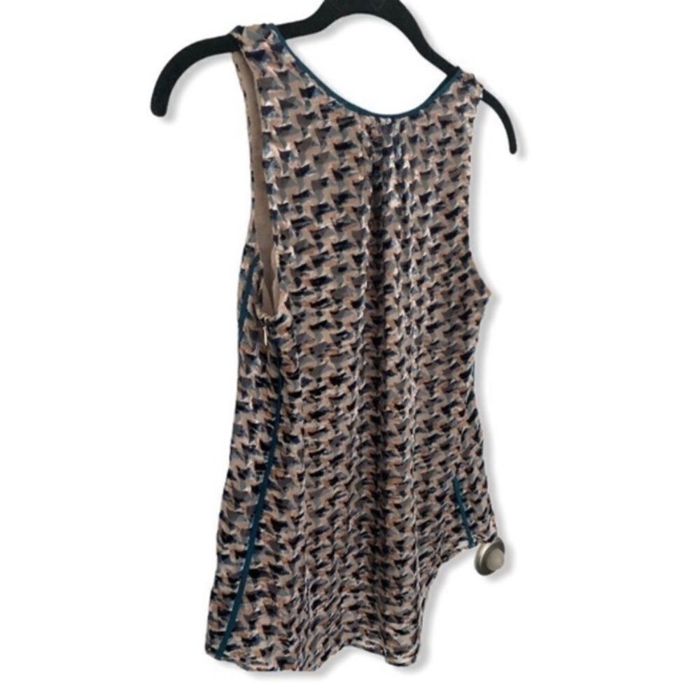 Marc by Marc Jacobs Marc by Marc Jacobs XS Puzzle Print Devore Velvet Sleeveless Size XS / US 0-2 / IT 36-38 - 4 Thumbnail