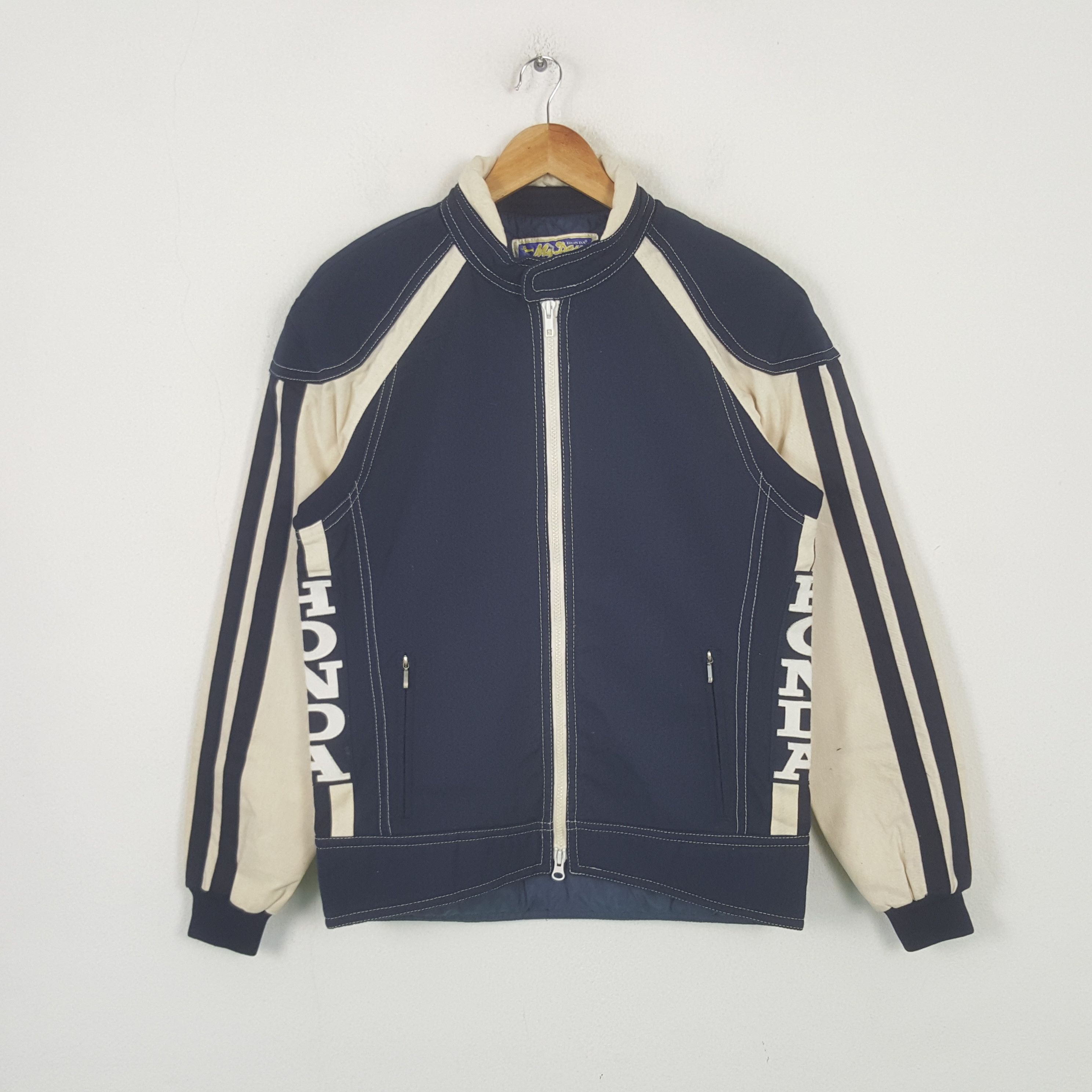 Japanese Brand Vintage Honda X Dencente Japanes Racing Bikers Jacket 33 Size US M / EU 48-50 / 2 - 1 Thumbnail