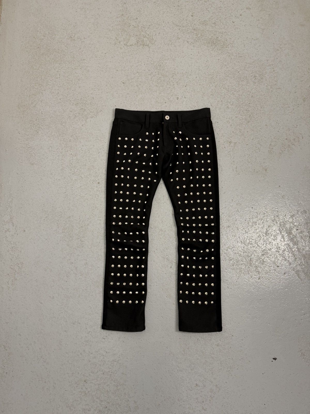 Junya Watanabe Junya Watanabe Studded Crop Ponte Pants Size 28" / US 6 / IT 42 - 1 Thumbnail