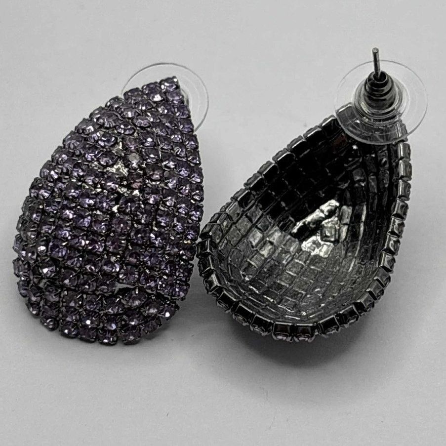 Other Purple Crystal Drop A New Day Earrings Size ONE SIZE - 5 Thumbnail