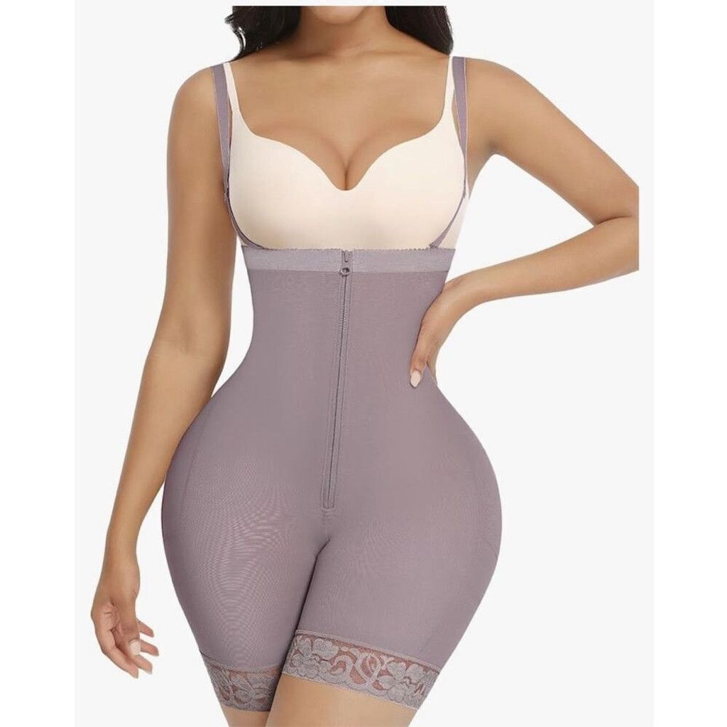 thumbnail image 2 of Women's Shapewear Bodysuit - High Waist Tummy Control Corset With Zipper For Daily Wear 2 of 12