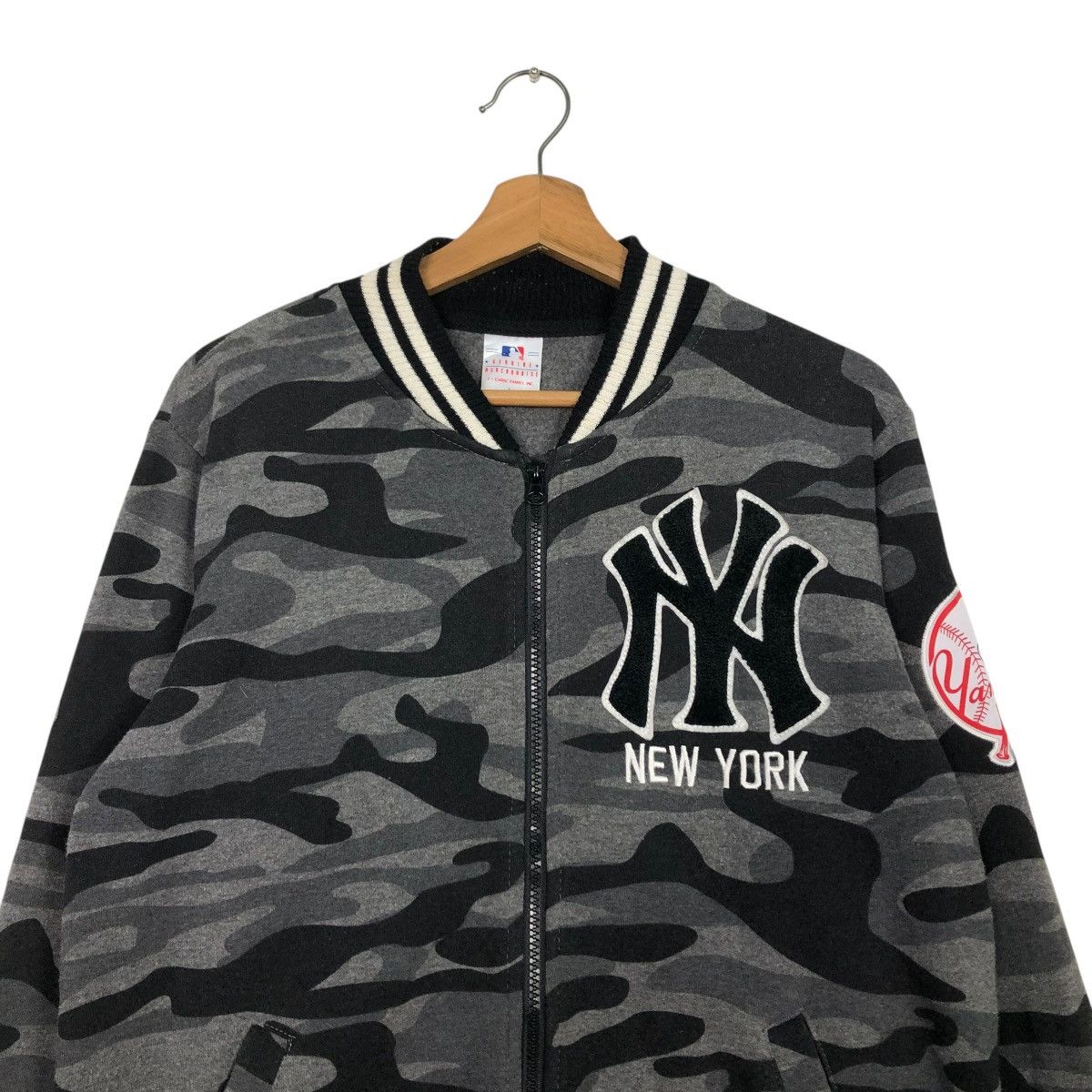 MLB 🔥VINTAGE BOMBER JACKET NY MLB BIG LOGO STREETWEAR Size US M / EU 48-50 / 2 - 5 Thumbnail