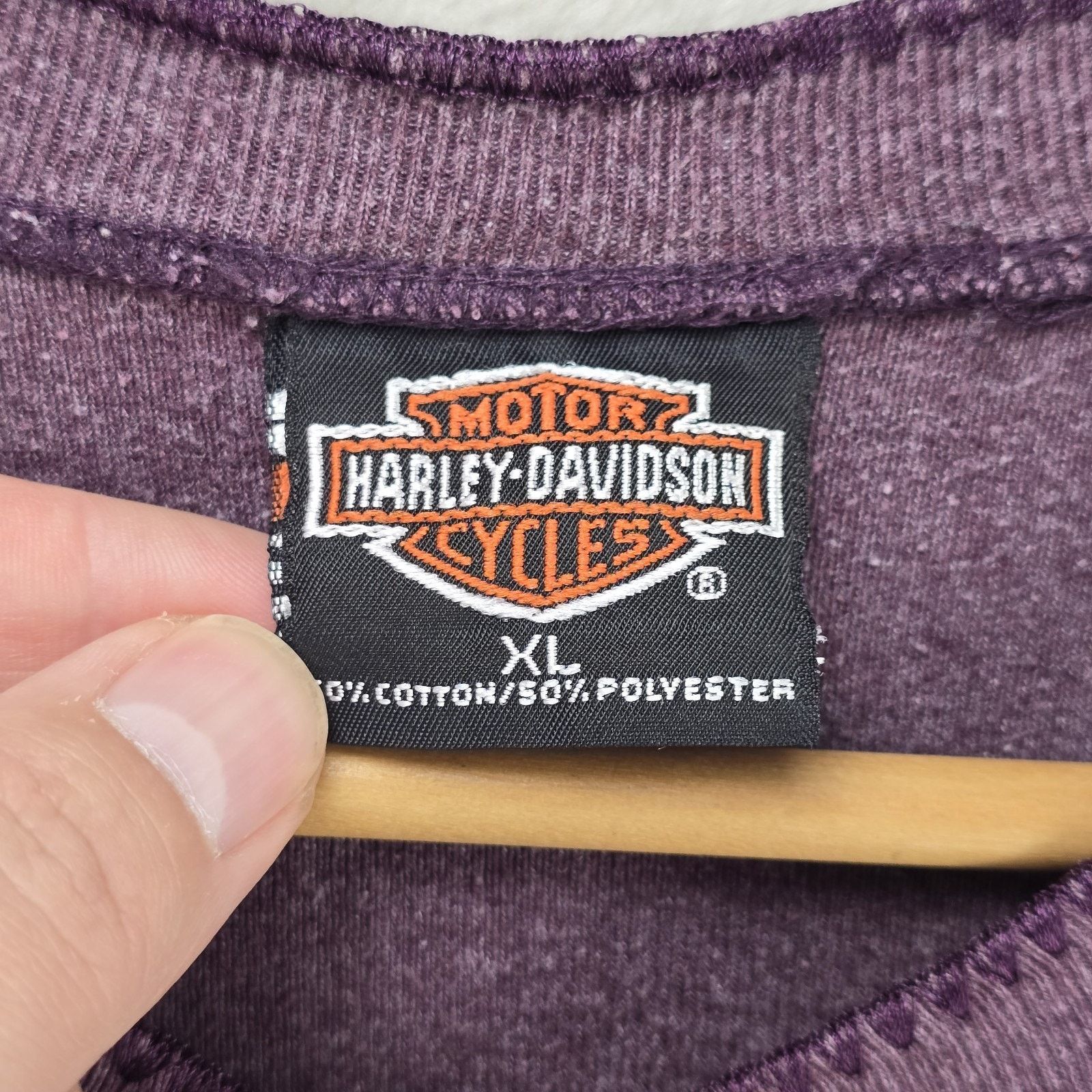 Harley Davidson Vintage Harley Davidson Womens Longsleeve Snap Shirt XL Y2K Size XL / US 12-14 / IT 48-50 - 6 Thumbnail