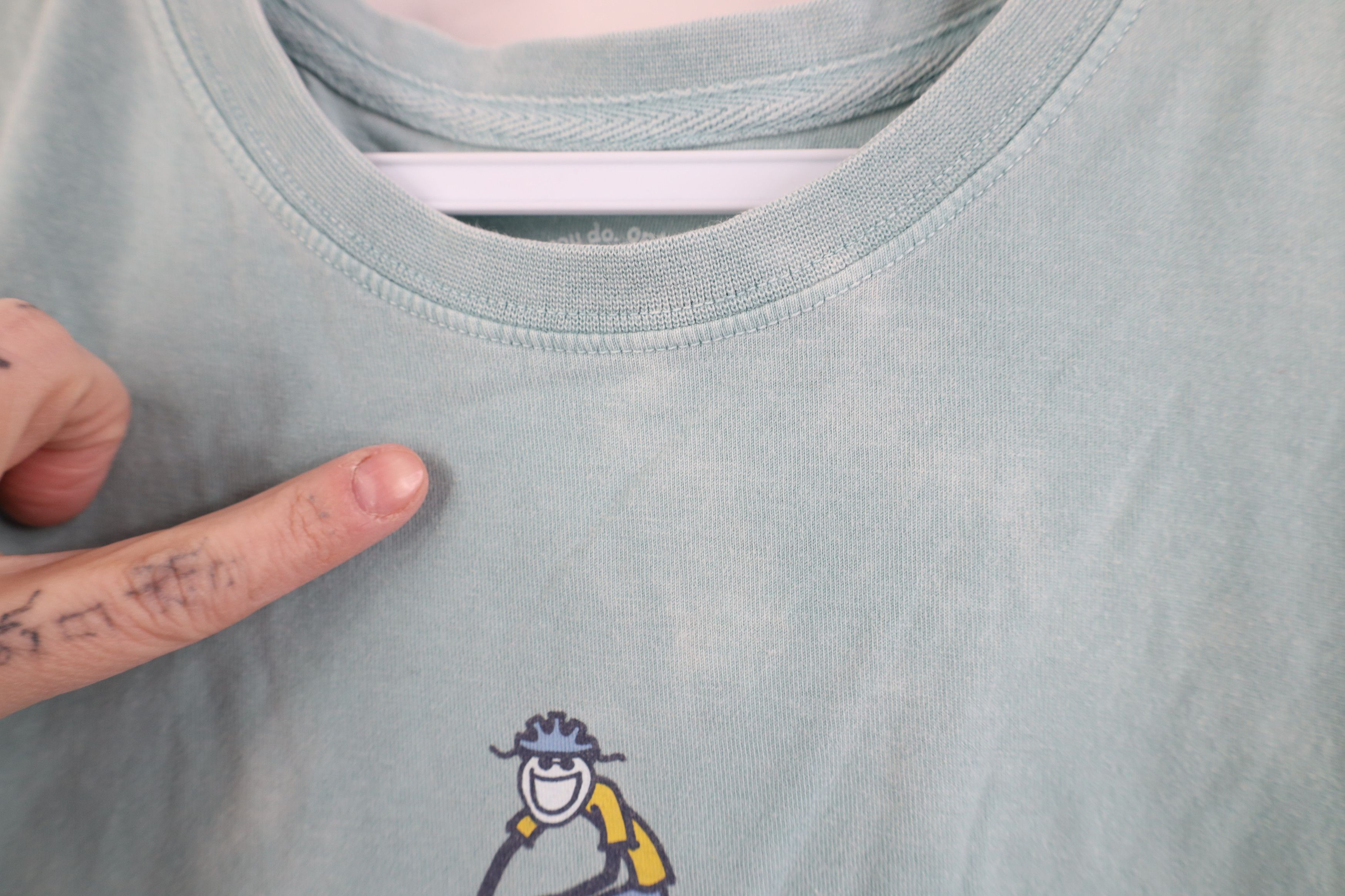 Life is Good Life Is Good Spell Out Cycling Bicycle T-Shirt Teal Cotton Size M / US 6-8 / IT 42-44 - 6 Thumbnail