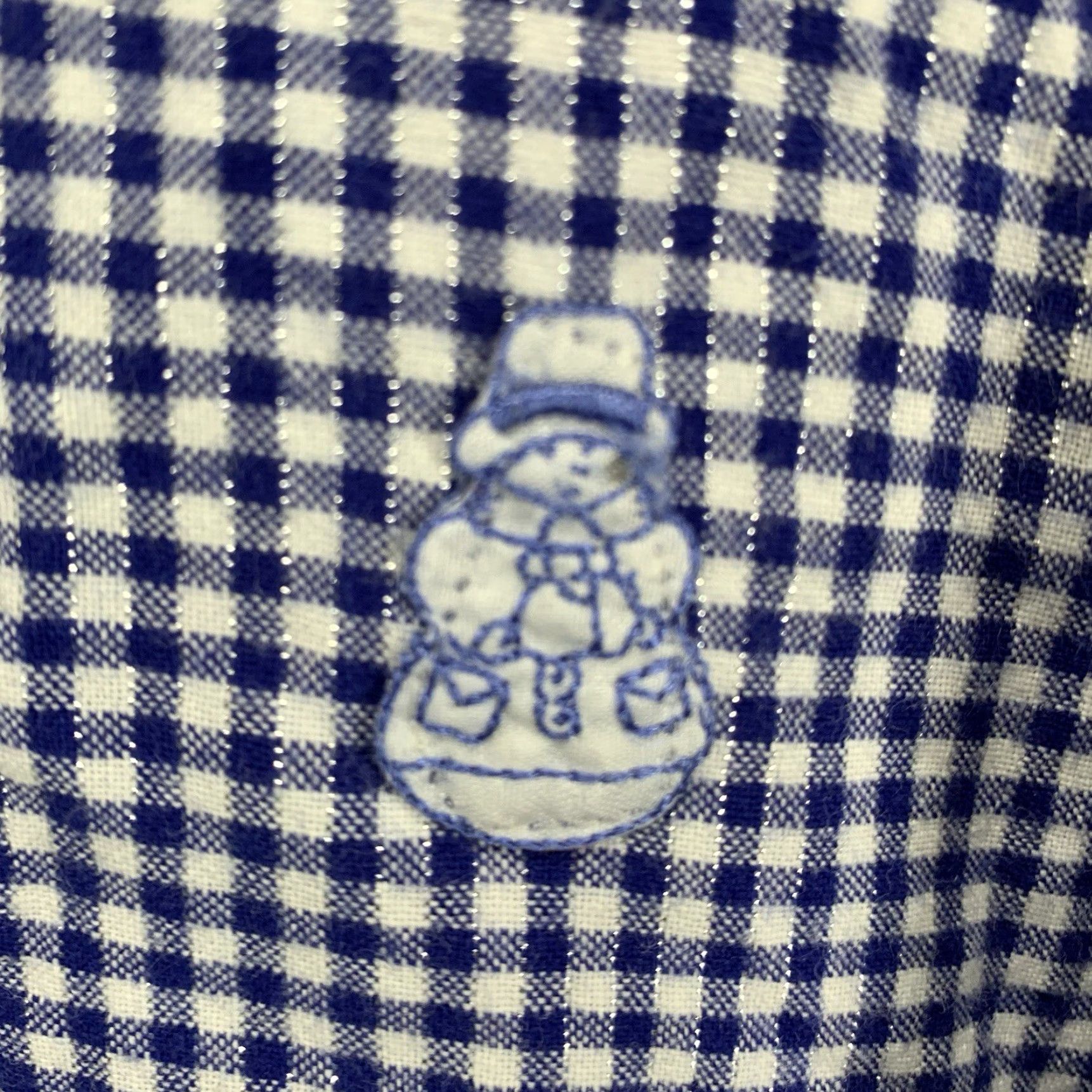 Vintage VINTAGE Bobbie Brooks Women's Plus Size Christmas Shirt 18W Blue Plaid Long Sleeve Sequin Snowmen Snowflakes Holiday Winter Size XXL / US 16-18 / IT 52-54 - 7 Thumbnail
