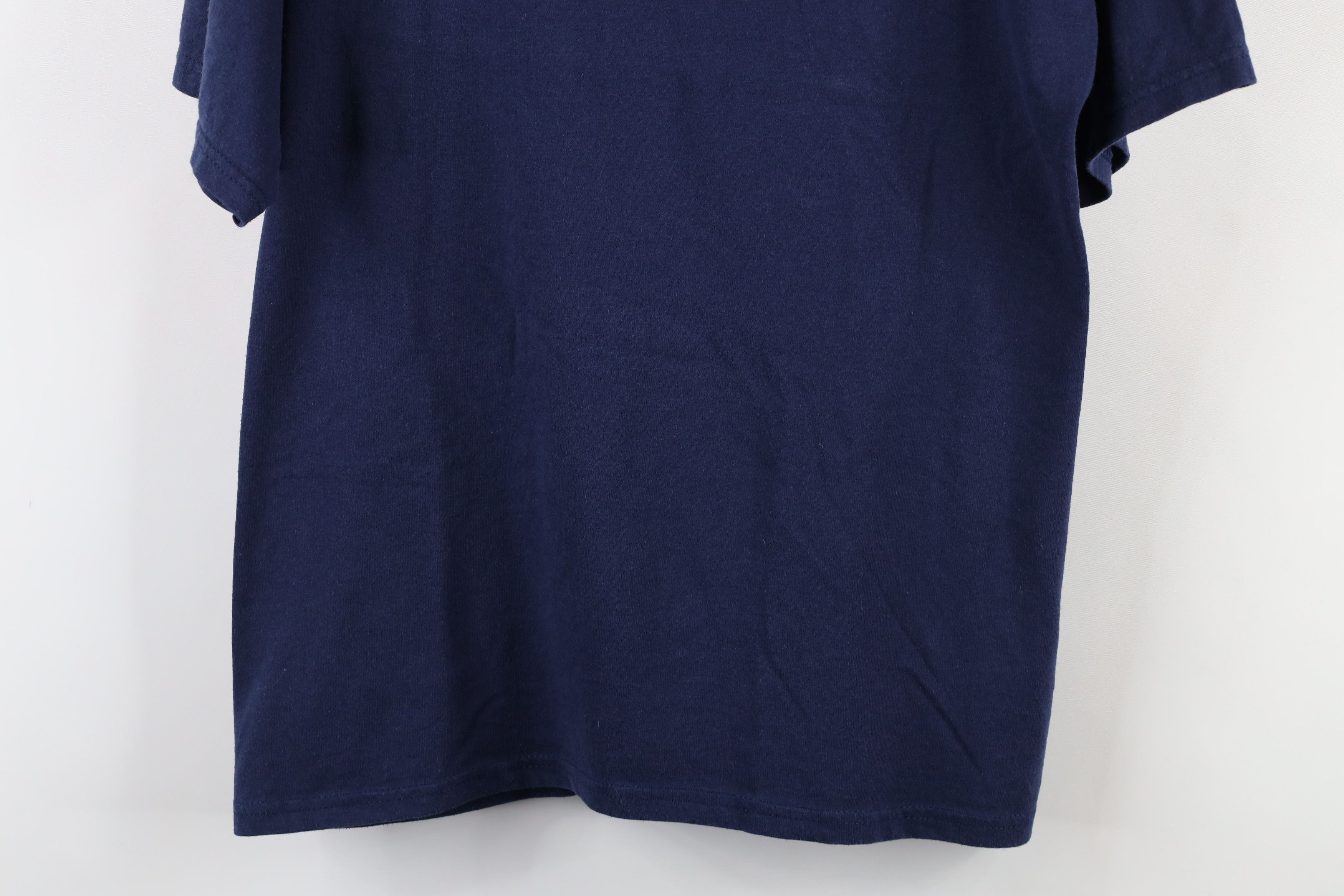 Hanes × Vintage Vintage 90s Hanes Heavyweight Short Sleeve T-Shirt Blue Size US M / EU 48-50 / 2 - 3 Thumbnail