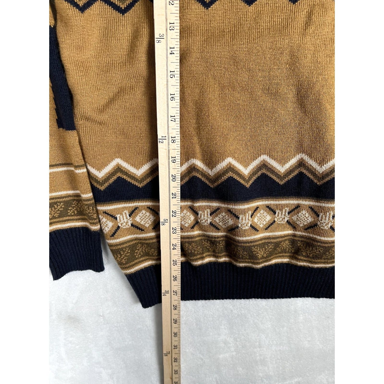 Vintage Dutch Bros Coffee Sweater Mens Medium Brown Fair Isle Ugly Christmas Crewneck Size US L / EU 52-54 / 3 - 3 Thumbnail