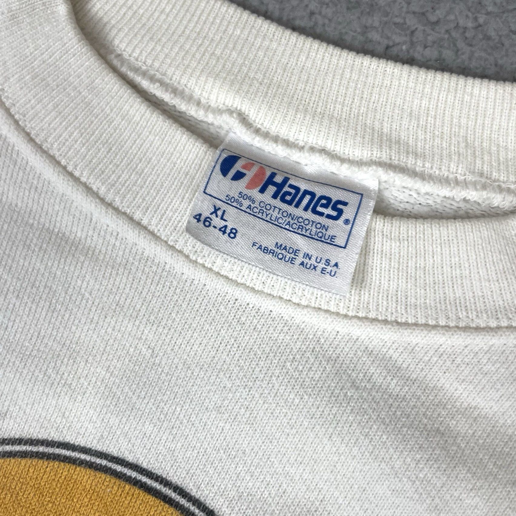 Hanes VINTAGE Hanes Hard Rock Cafe Sweatshirt Mens XL White Crewneck USA Made 80s Vtg Graphic Print Logo Sweatshirt Size US XL / EU 56 / 4 - 4 Thumbnail