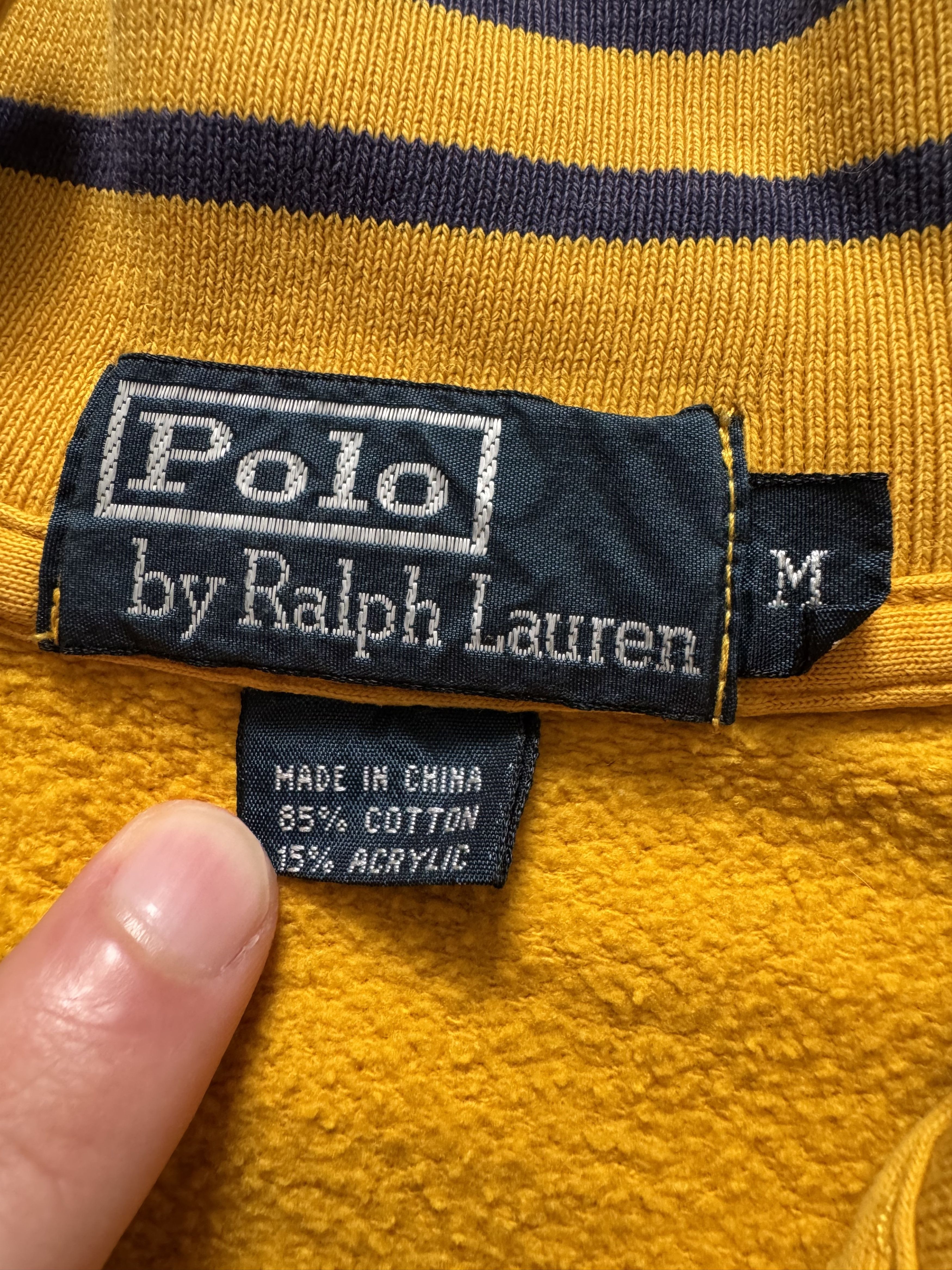 Polo Ralph Lauren Vintage Y2K Polo Ralph Lauren Quarter Zip Distressed Sweater Size US M / EU 48-50 / 2 - 8 Thumbnail