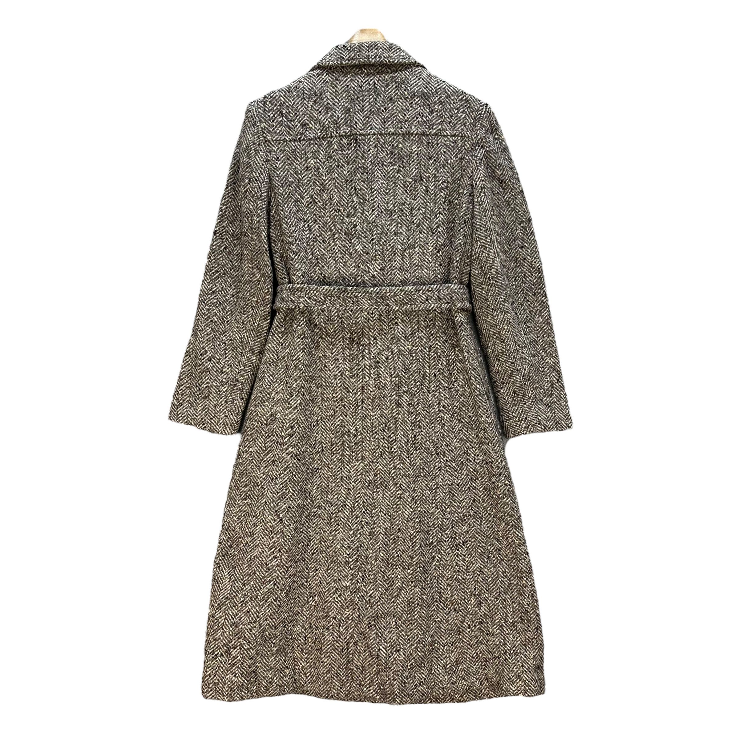 Kenzo 90’s KENZO CLUB Herringbone Wool Long Coat #A64-1542 Size M / US 6-8 / IT 42-44 - 10 Thumbnail