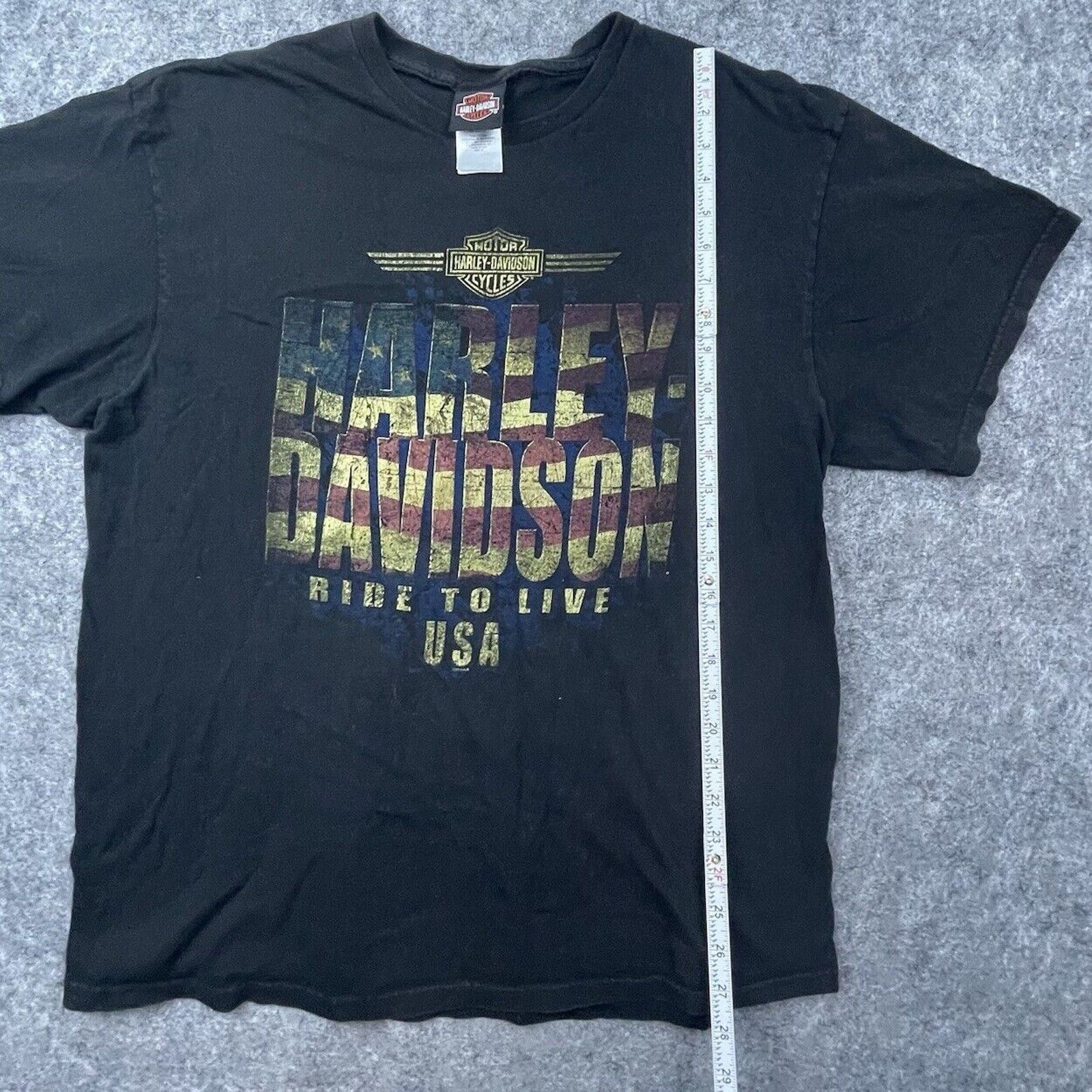 Harley Davidson Harley Davidson Shirt XL Ride To Live USA Flag California Size US XL / EU 56 / 4 - 5 Thumbnail