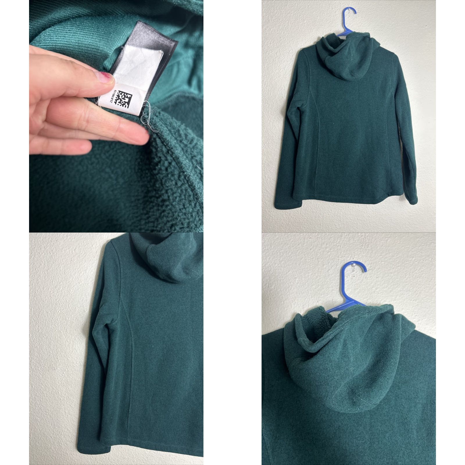 The North Face The North Face Crescent Sunset Hoodie Womens Small Green Button Pullover Size S / US 4 / IT 40 - 9 Thumbnail