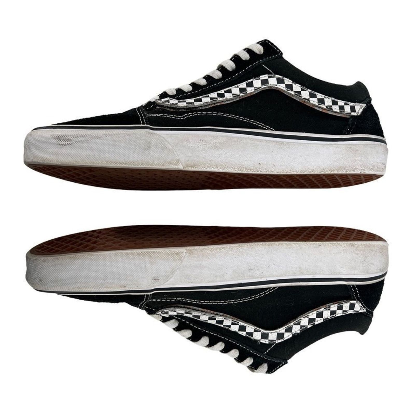 Vans Vans Old Skool Black & White Checkered Jazz Stripes Size US 10.5 / EU 43-44 - 5 Thumbnail