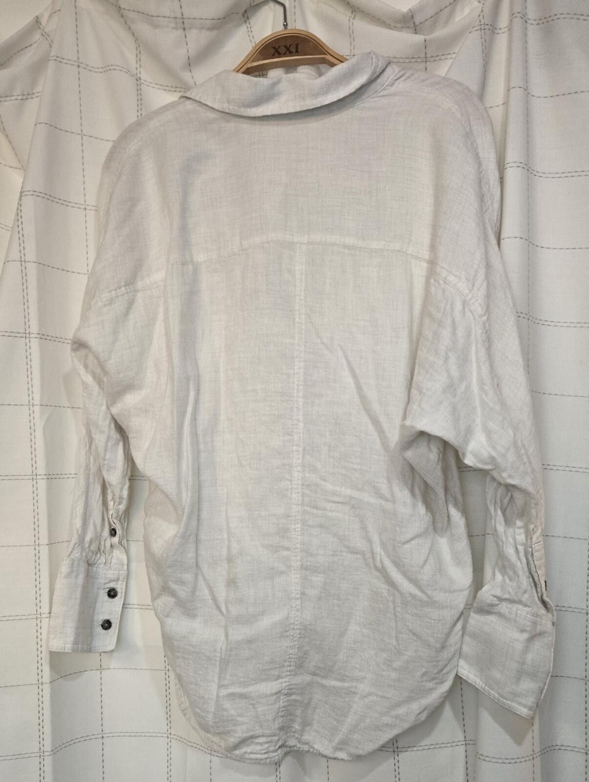 Madewell Madewell Heathered Flannel Dolman Button-Up Shirt Size XXS / US 00 / IT 34 - 3 Thumbnail