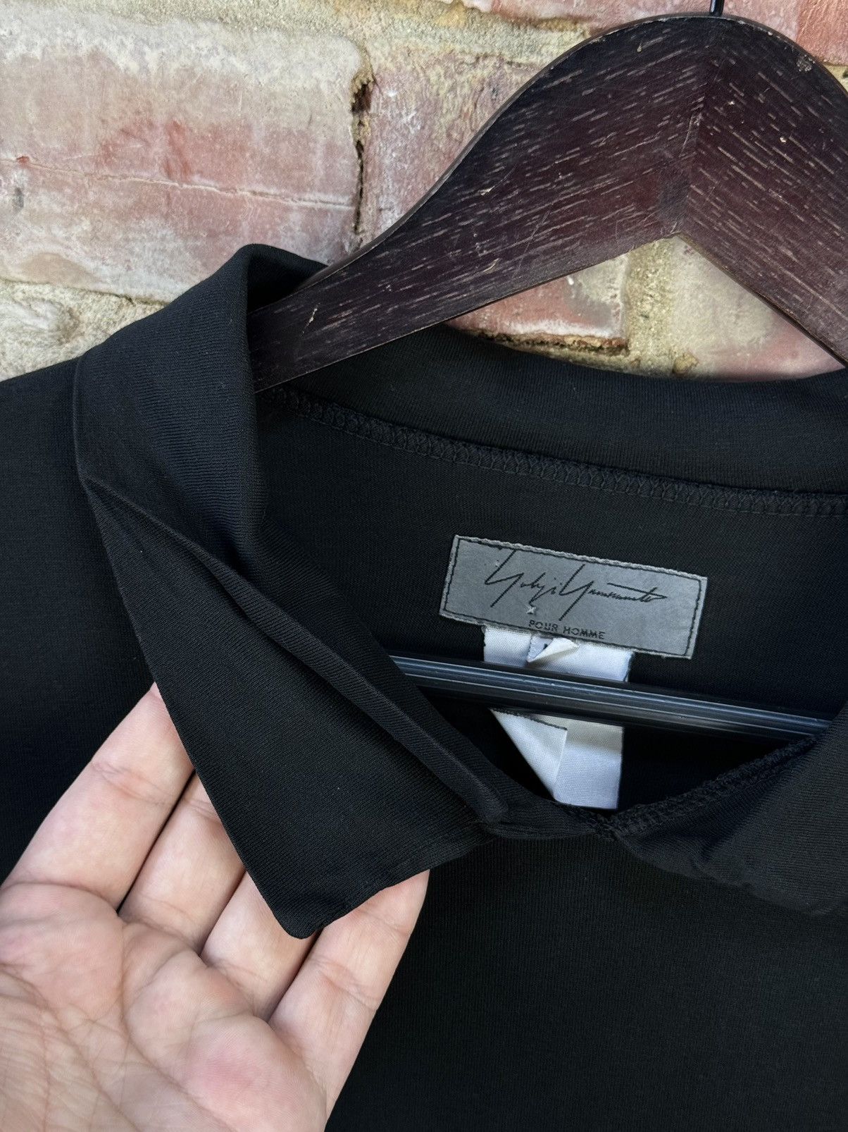 Vintage × Yohji Yamamoto Yohji Yamamoto Pour Home Vintage Polo Long Sleeve Pullover Size US M / EU 48-50 / 2 - 14 Thumbnail